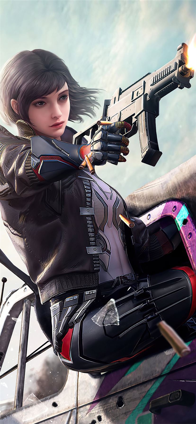 pubg girl 4k game iPhone 11 Wallpaper Free Download