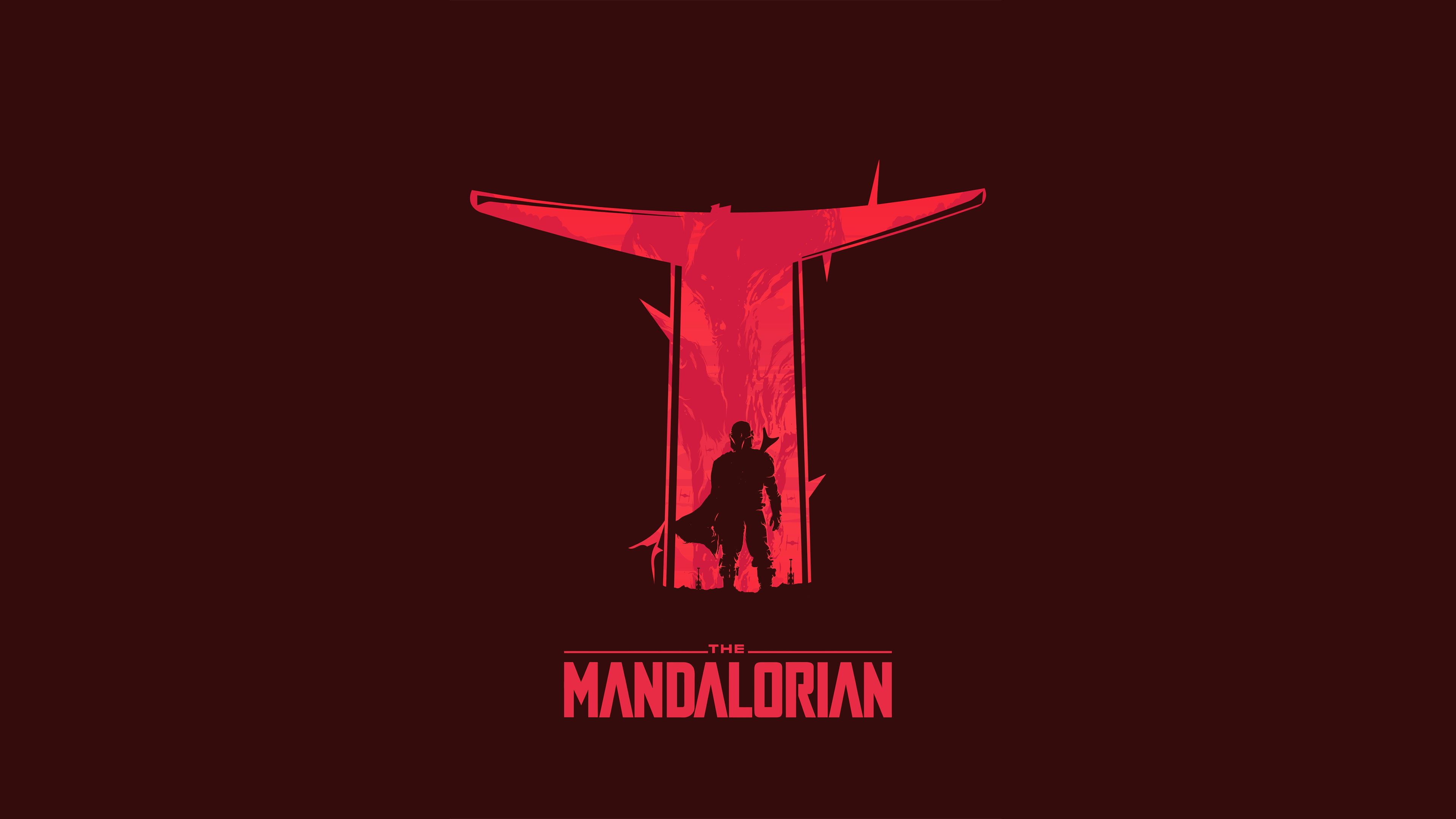 The Mandalorian Minimalist Wallpaper, HD TV Series 4K Wallpaper, Image, Photo and Background