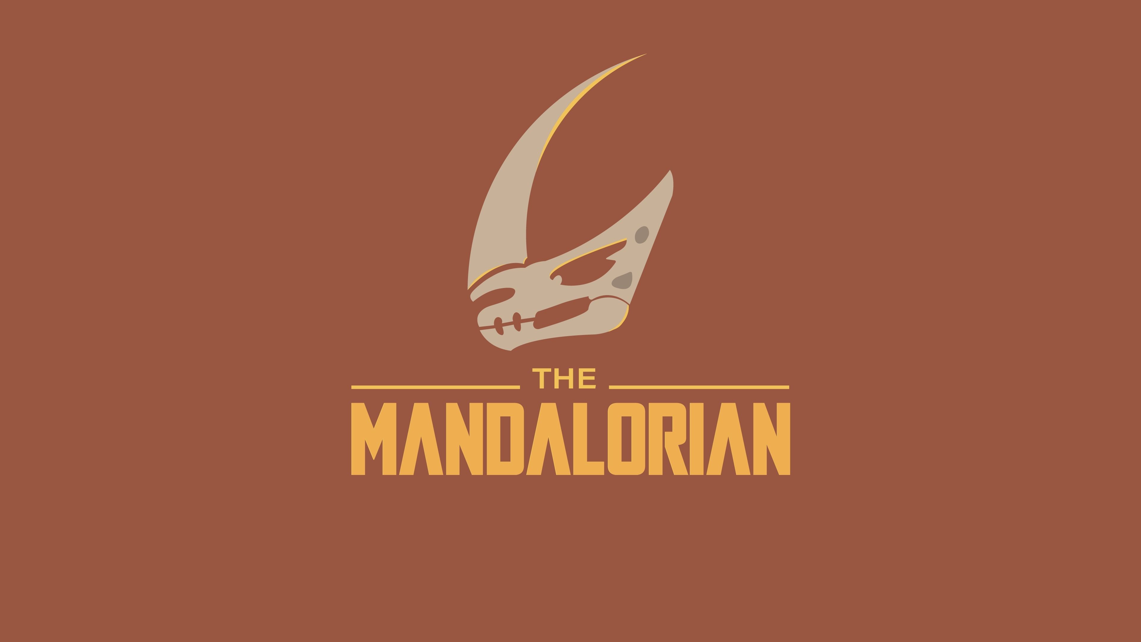 The Mandalorian Minimal Logo Wallpaper, HD Minimalist 4K Wallpaper, Image, Photo and Background