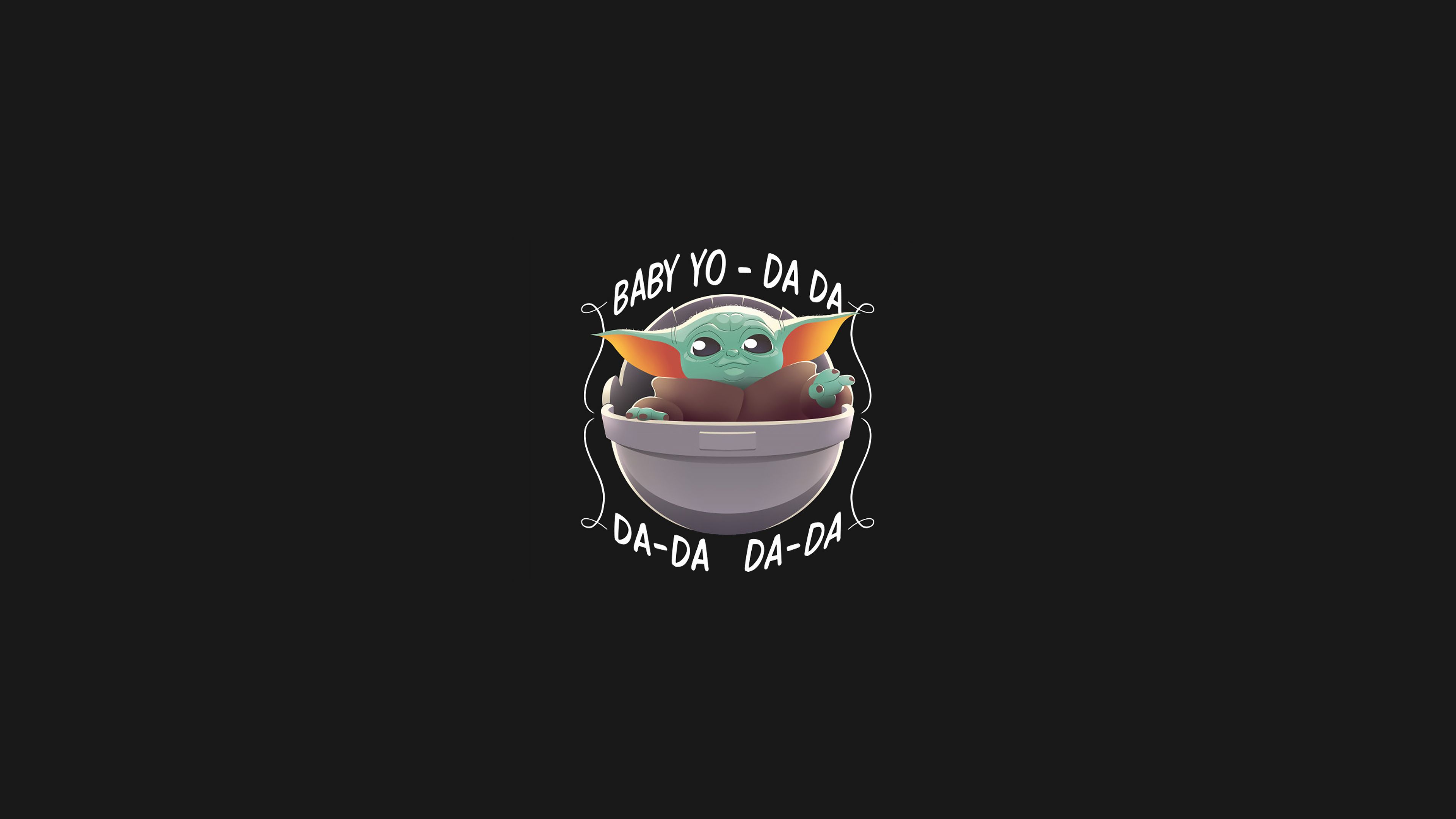 Cool Baby Yoda Minimalist Wallpaper, HD Minimalist 4K Wallpaper, Image, Photo and Background