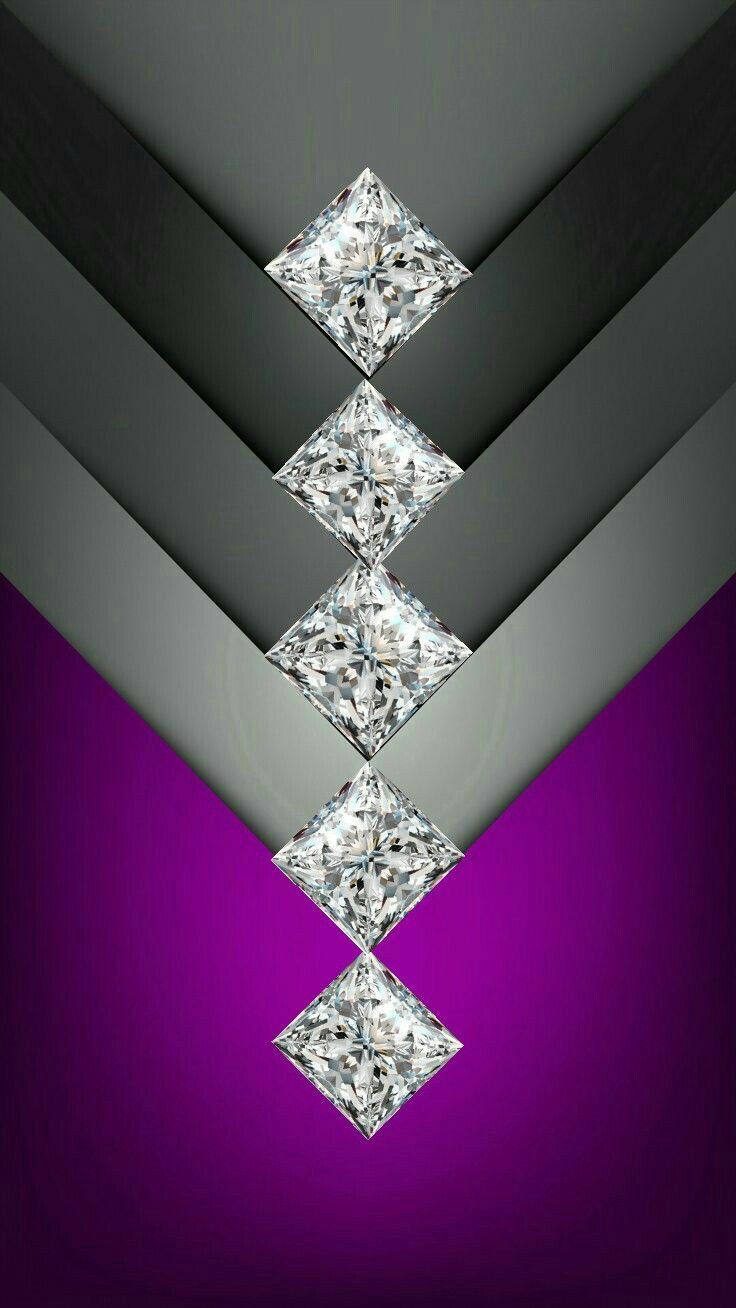 Purple and Grey Chevron with Diamonds Wallpaper. Diamond wallpaper, Bling wallpaper, Purple wallpaper