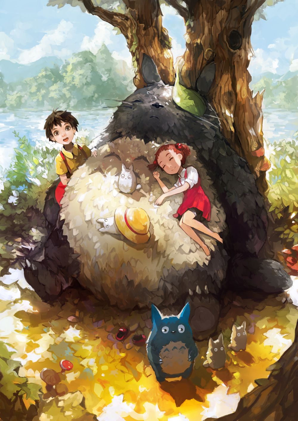 Totoro, Mobile Wallpaper Anime Image Board