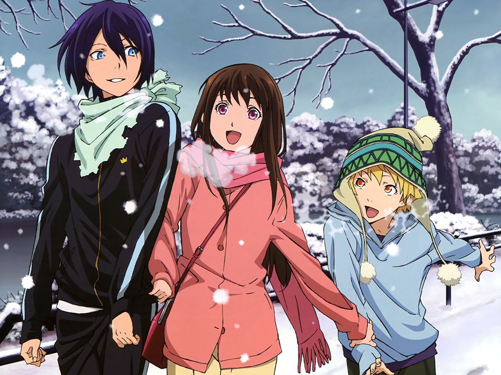 Photos Young man noragami, yato, yukine, iki hiyori Anime 1600x1200