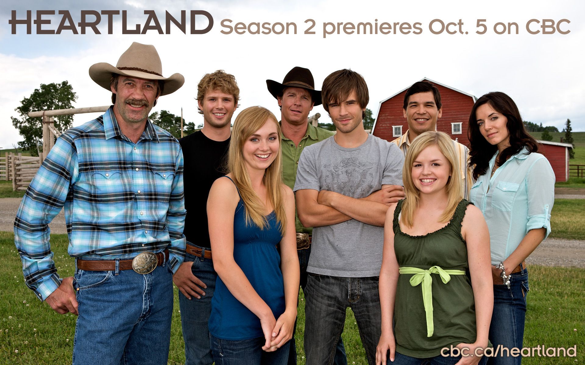Heartland Season Two Cast and Ty Wallpaper