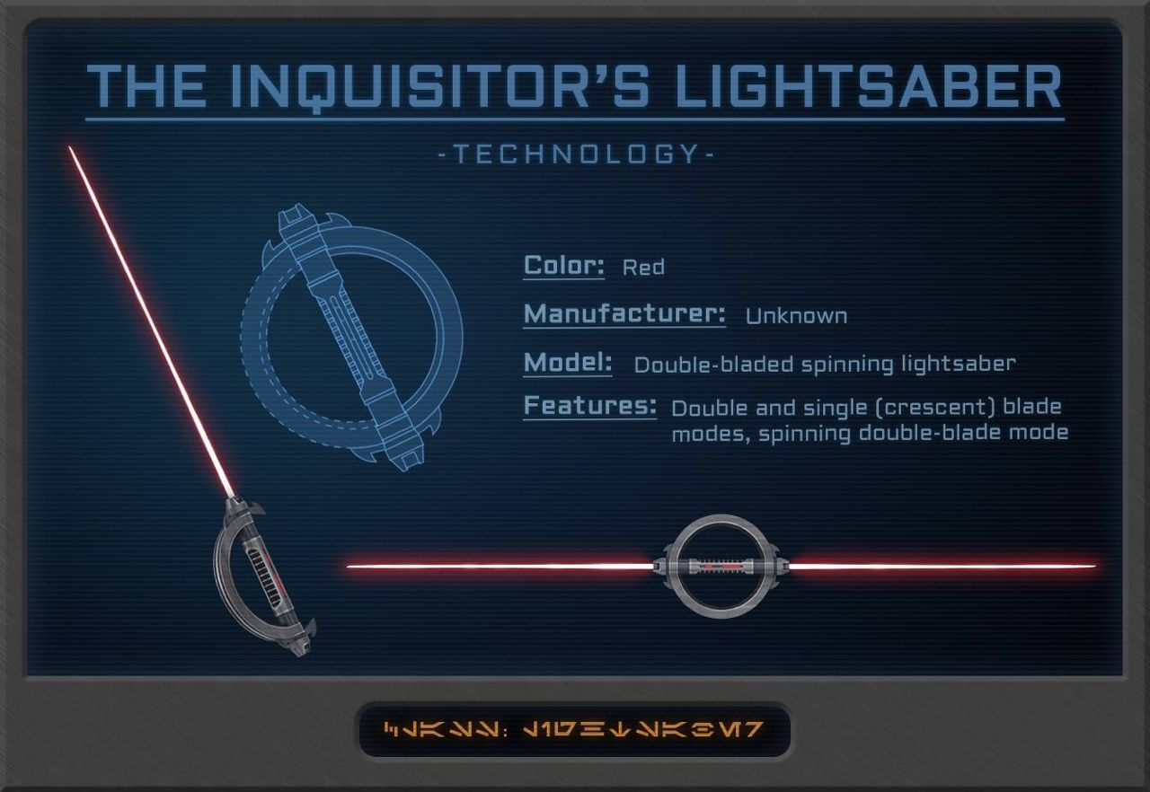 The Inquisitors lightsaber