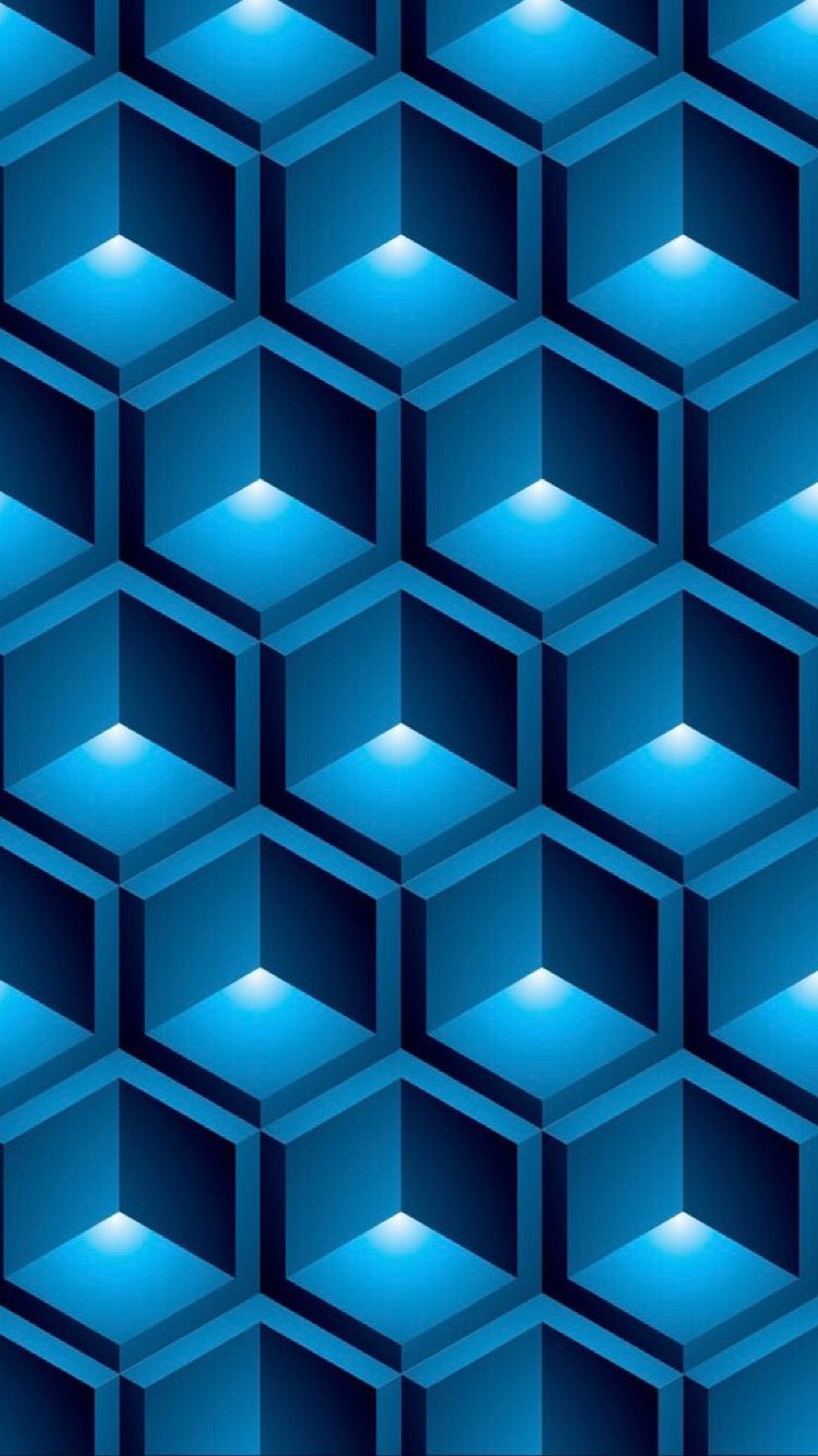 Background cubic. Blue wallpaper, Geometric art, Cool background