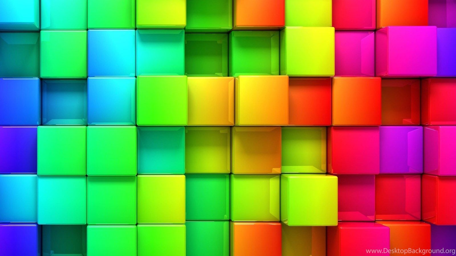 Download Cubic Rainbow HD Wallpaper For iPhone 6 Plus. Desktop Background