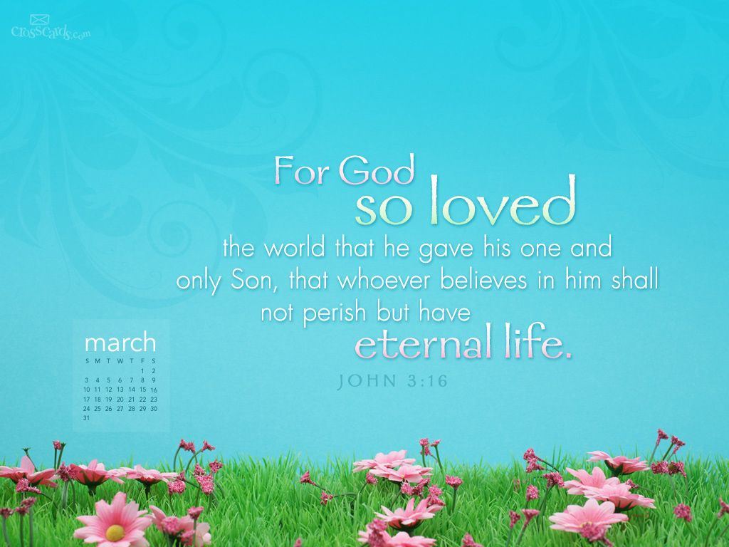 Christian Wallpaper March 3 16 Bible Verses Easter Wallpaper & Background Download
