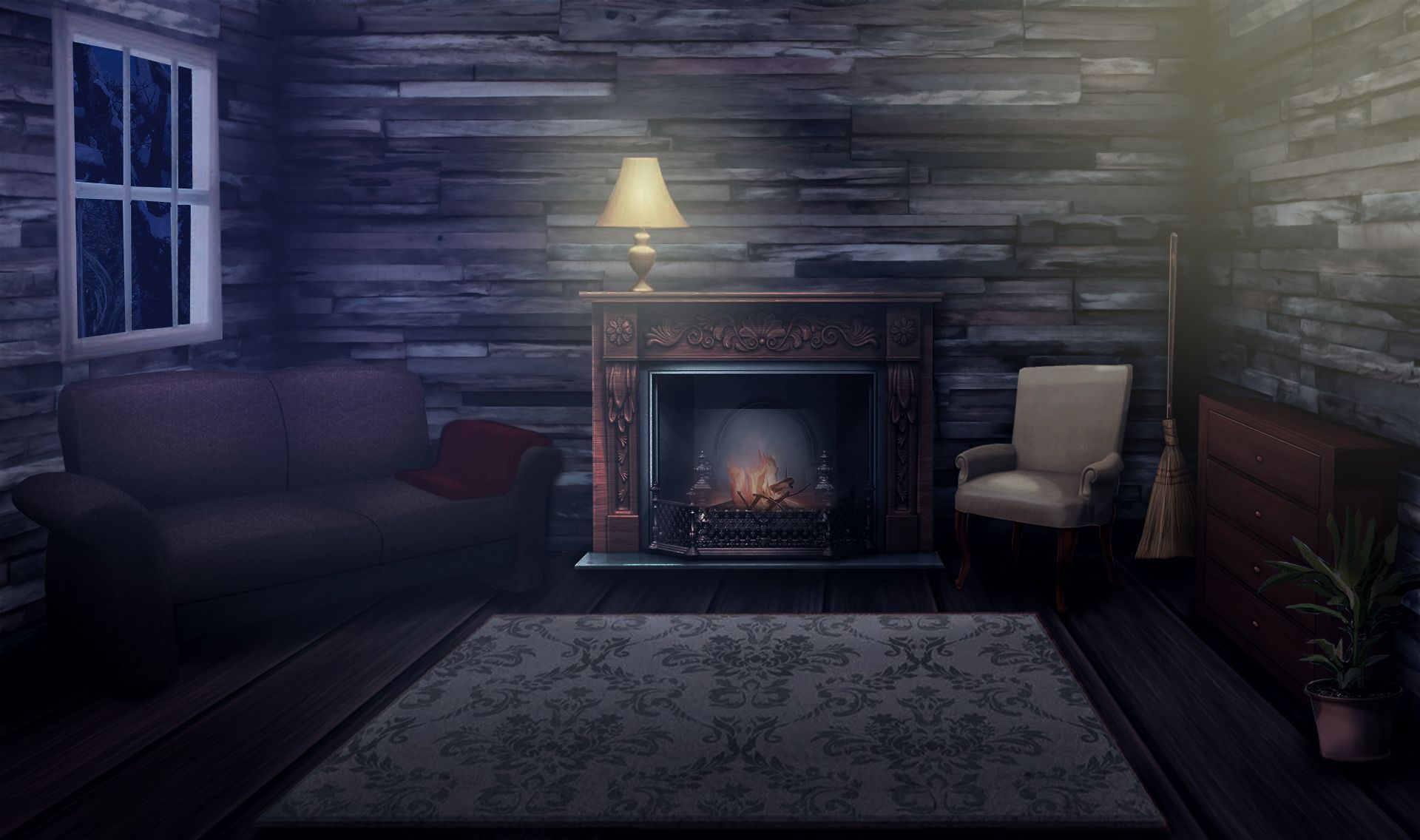 Featured image of post Dark Anime Living Room Background Night