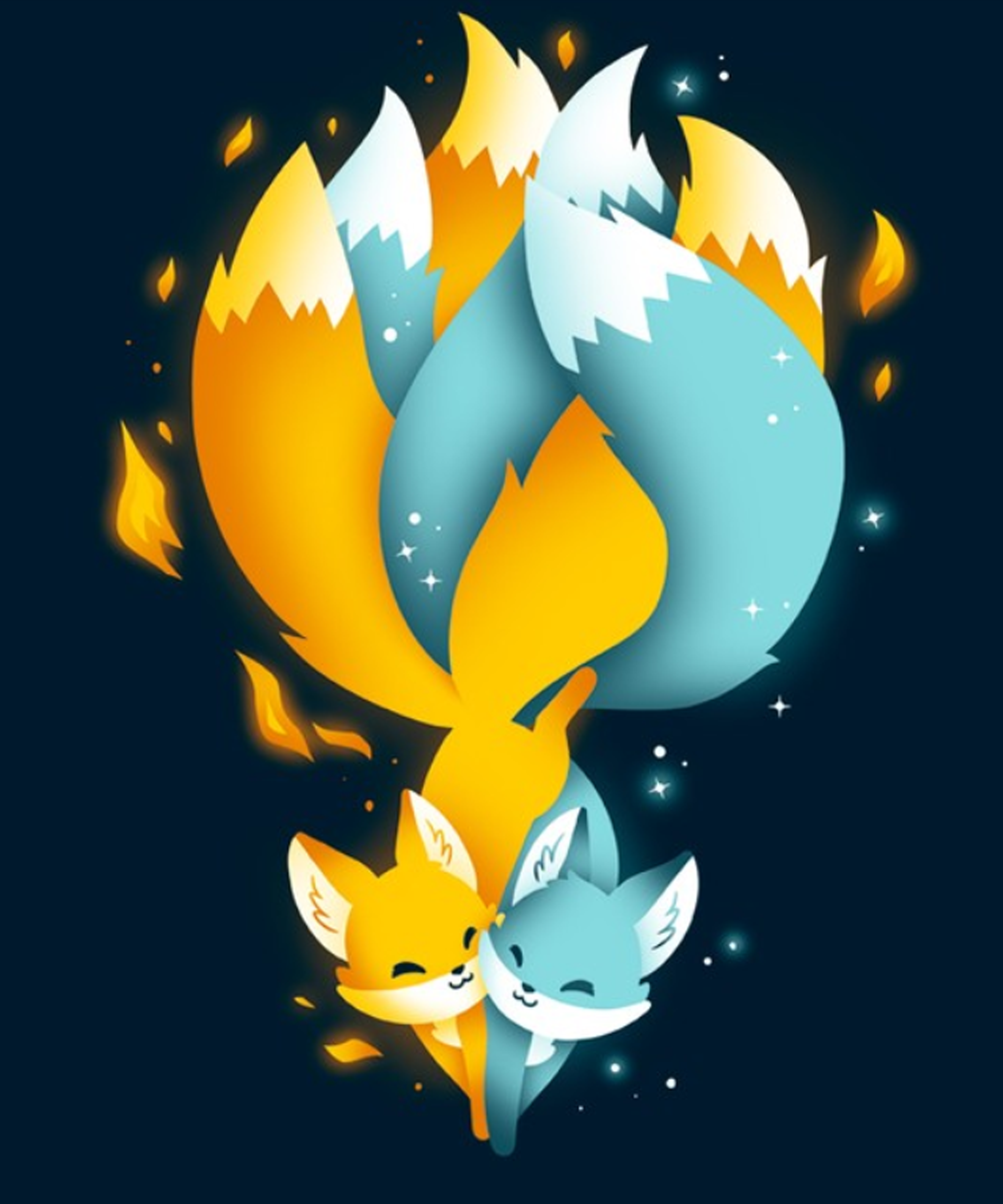 Cute kitsune. Mythical creatures art, Fox art, Cute animal drawings