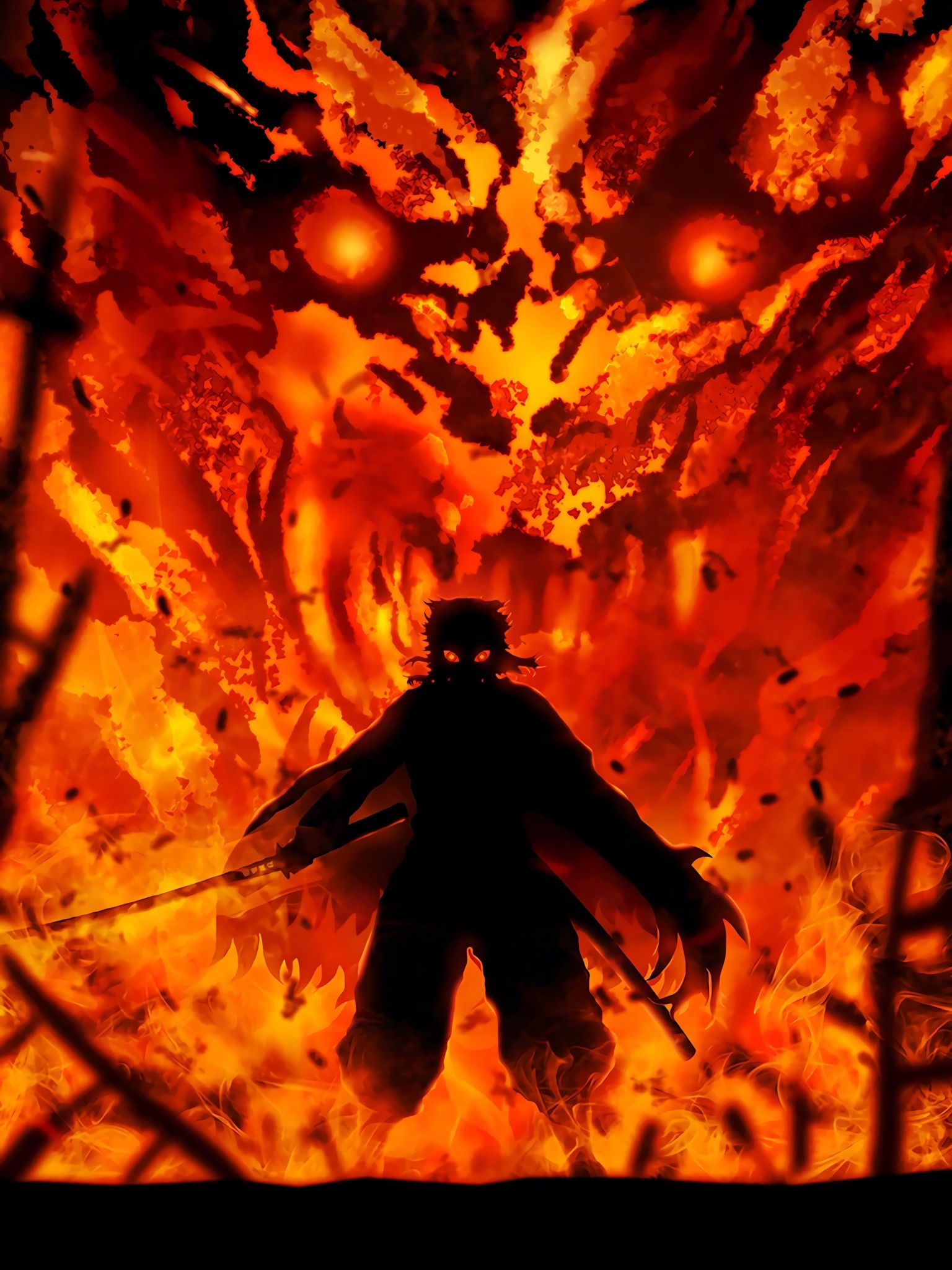 Kyojuro Rengoku Demon Slayer 1536x2048 Resolution Wallpaper, HD Anime 4K Wallpaper, Image, Photo and Background