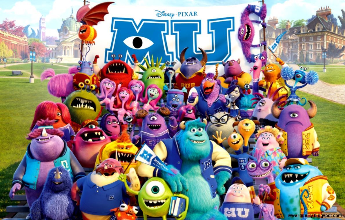 Monster University Disney Movie Wallpaper