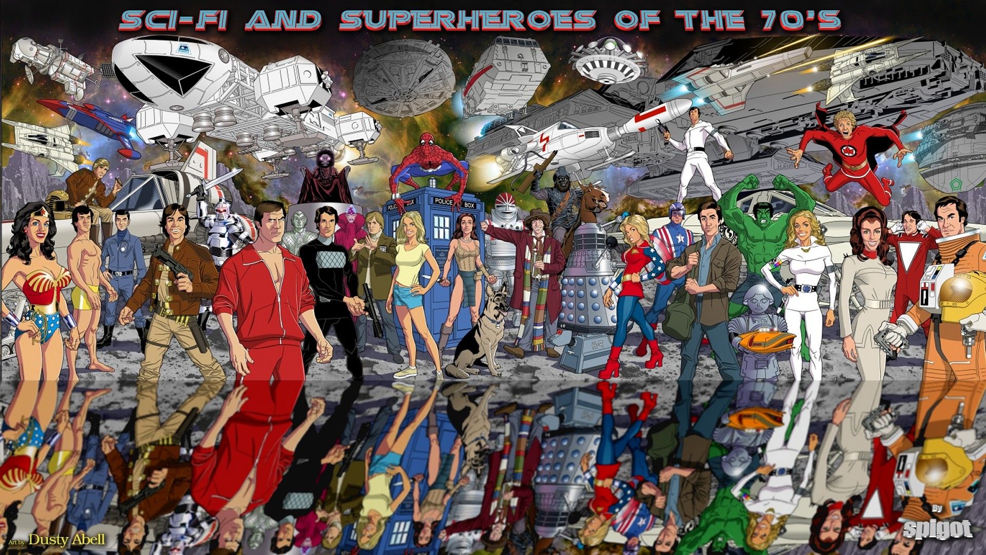 Sci Fi And Superheroes Of The 70's Wallpaper. George Spigot's Blog