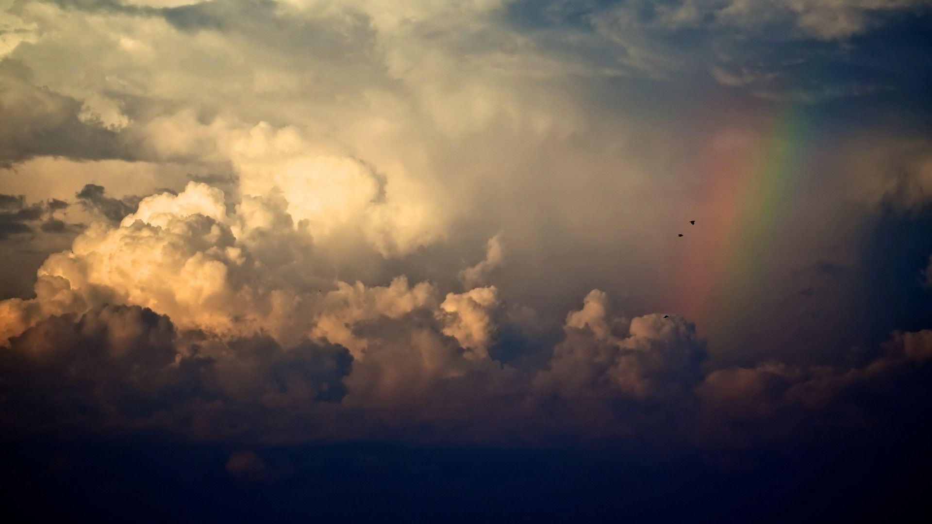 nature, #sky, #clouds, #birds, #rainbows, wallpaper. Clouds, Cloud wallpaper, Storm clouds