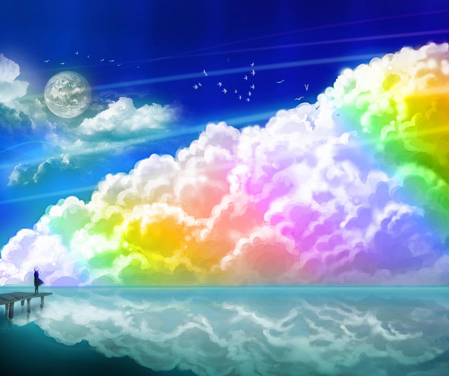 Rainbow Cloud Wallpaper Free .wallpaperaccess.com