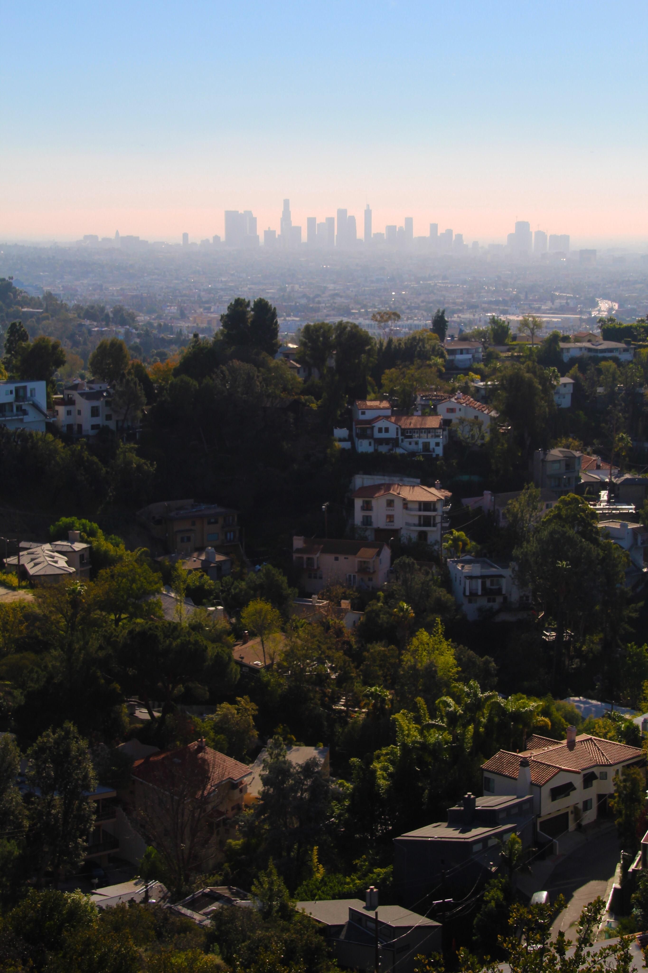 View of Los Angeles from the Hollywood Hills. Los angeles california photography, Hollywood hills, California hills