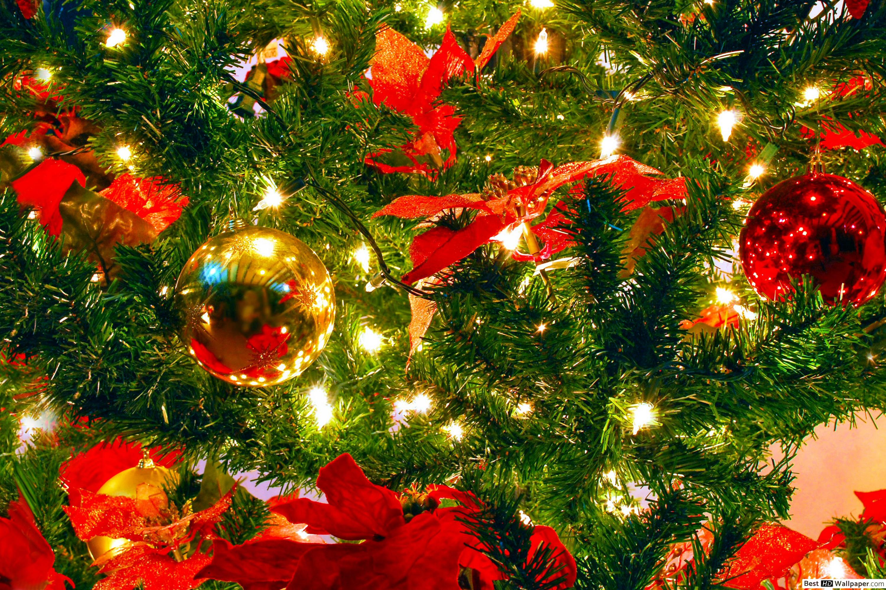 Christmas tree decoration HD wallpaper download