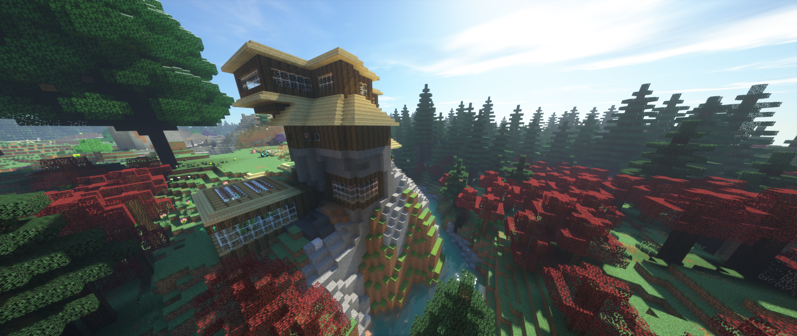 Fall Minecraft Pack [2650x1080]. Minecraft wallpaper, Gaming wallpaper, HD wallpaper