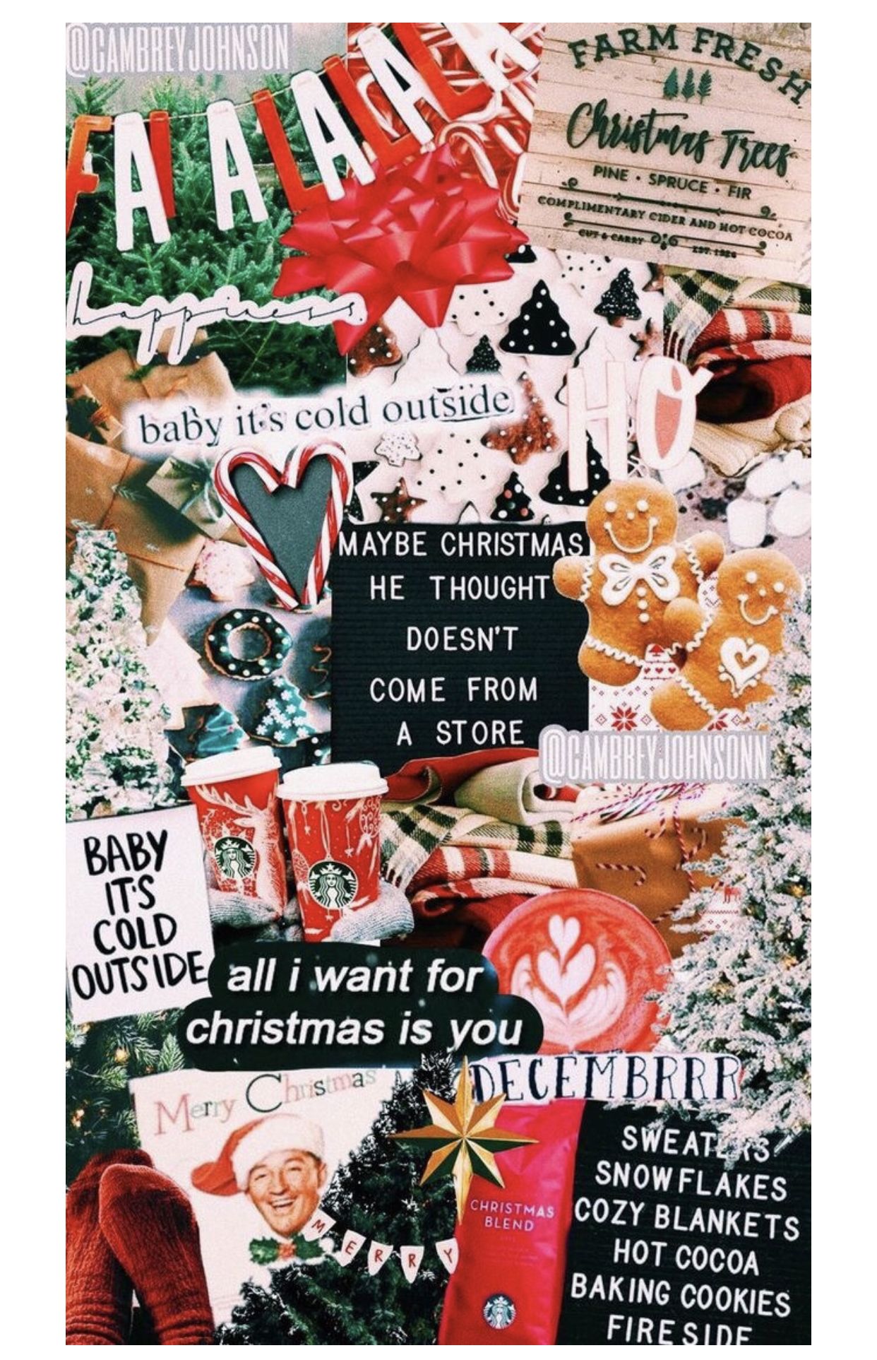 Christmas Wallpaper Tumblr Collage