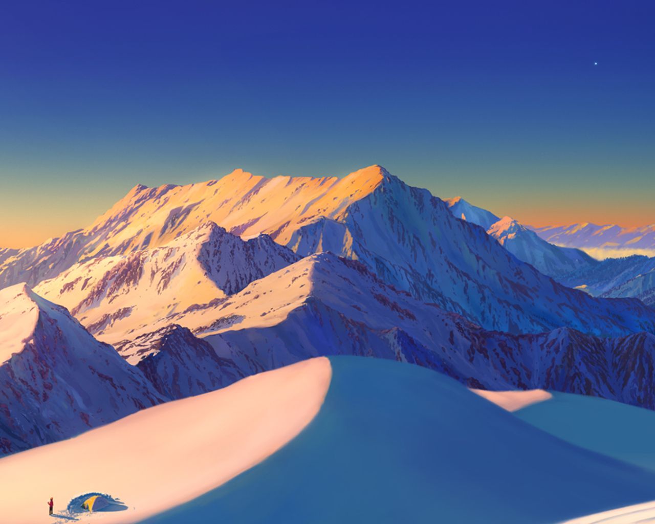 Snowy Mountains 1280x1024 Resolution Wallpaper, HD Nature 4K Wallpaper, Image, Photo and Background