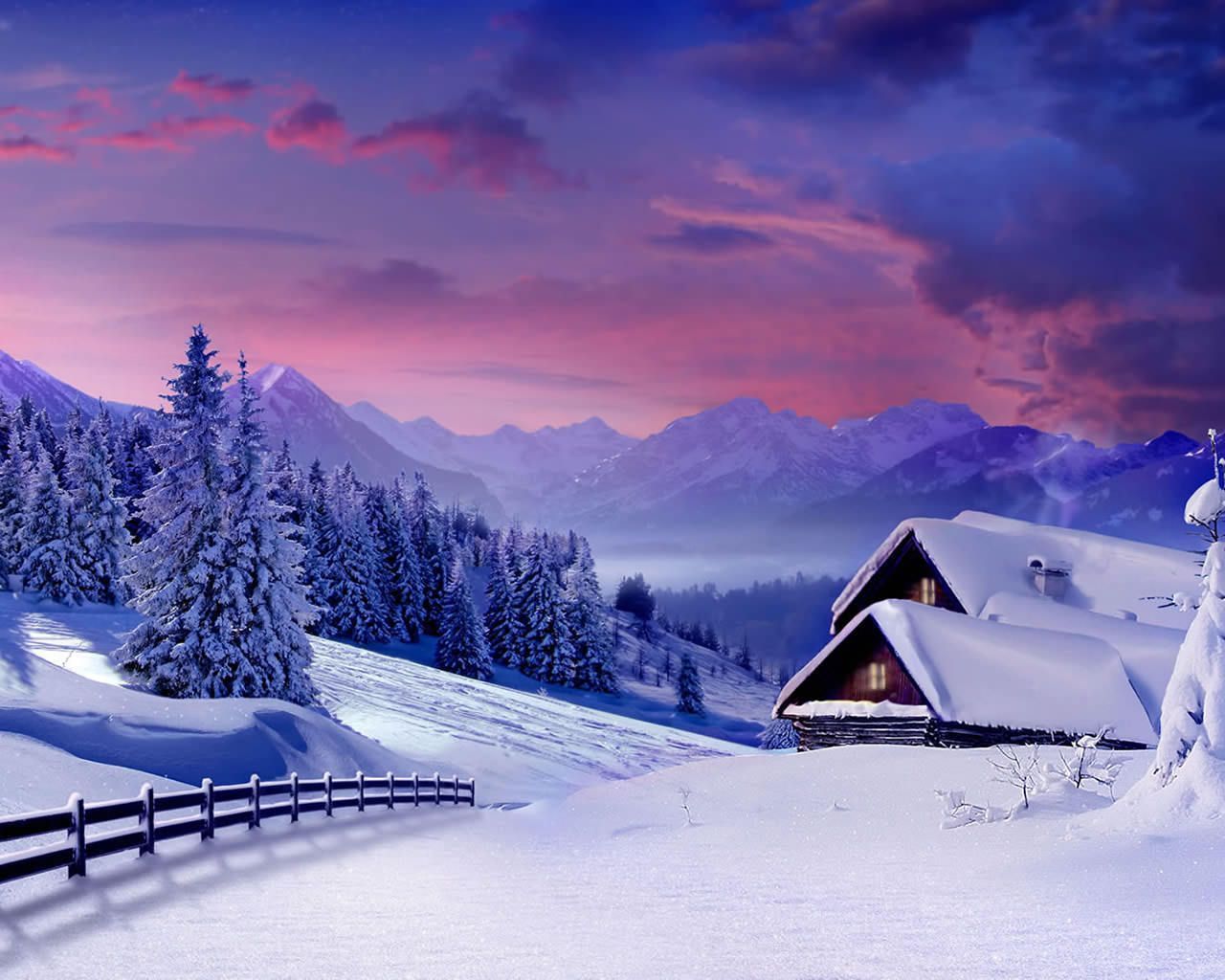 Beautiful Winter Wallpaper [1280x1024] via Classy Bro. Winter landscape, Winter scenery, Winter picture