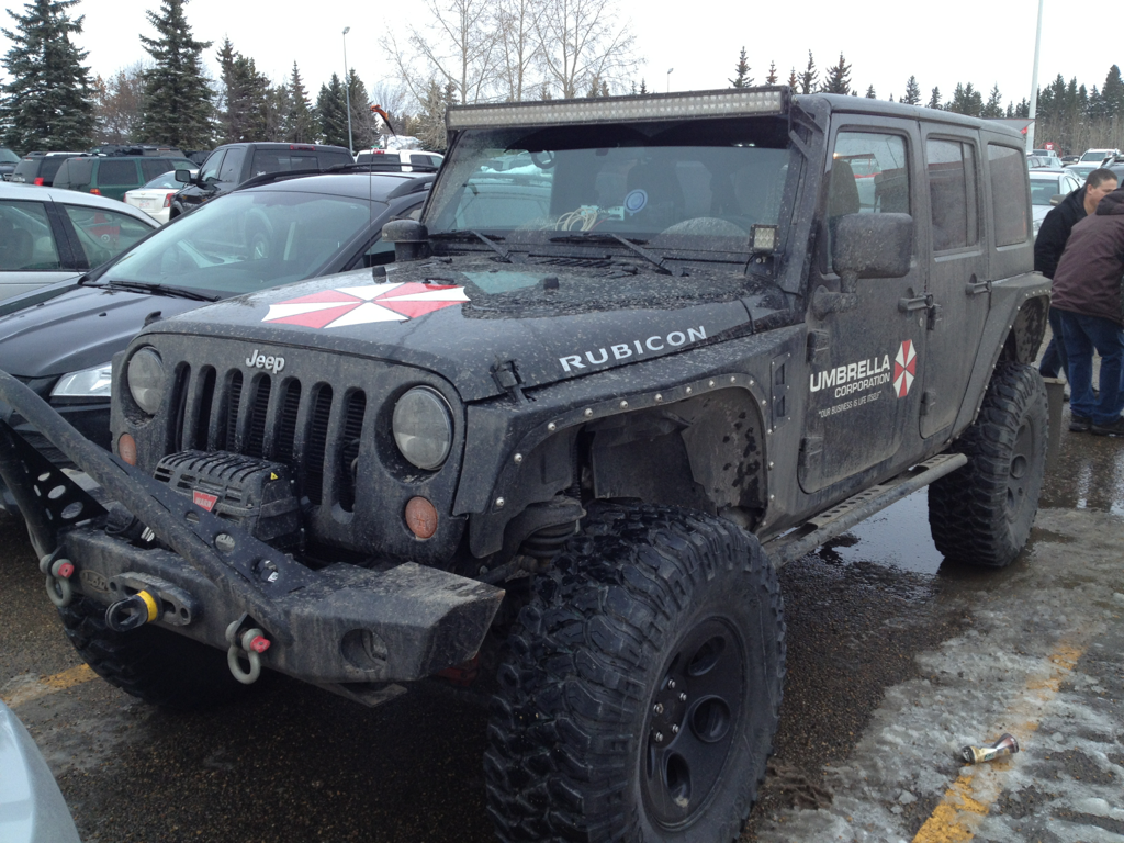 An Umbrella Corporation jeep owned by a member of our local club