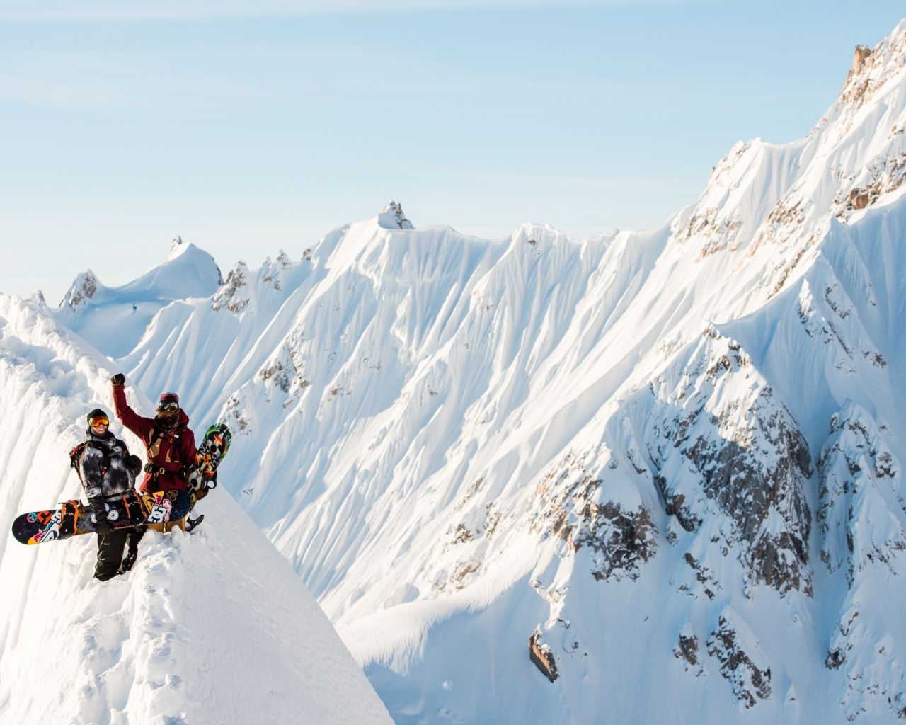 Download The Fourth Phase, 5k, 4k wallpaper, 8k, Travis Rice, snow, mountains, snowboarding Standard 5:4 wallpaper 1280x1024