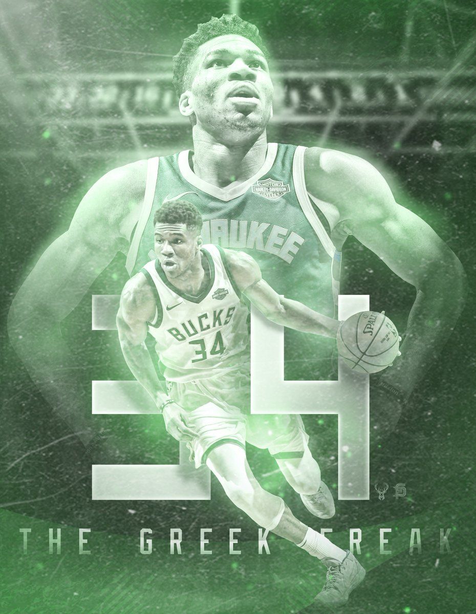 Ferry Antetokounmpo graphic and phone wallpaper for #WallpaperWednesday. #FearTheDeer