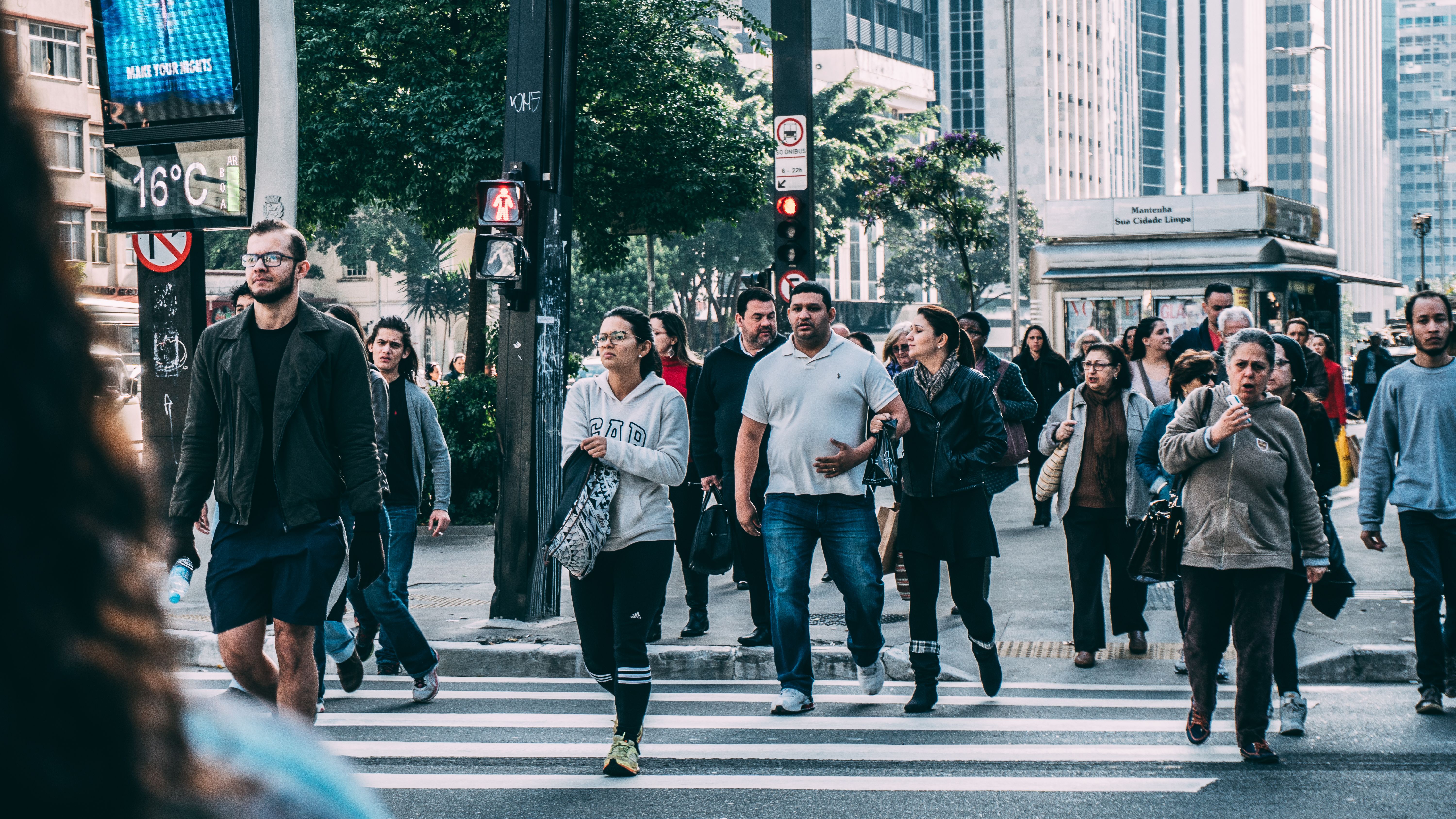 People Walking on Pedestrian Lane during Daytime · Free