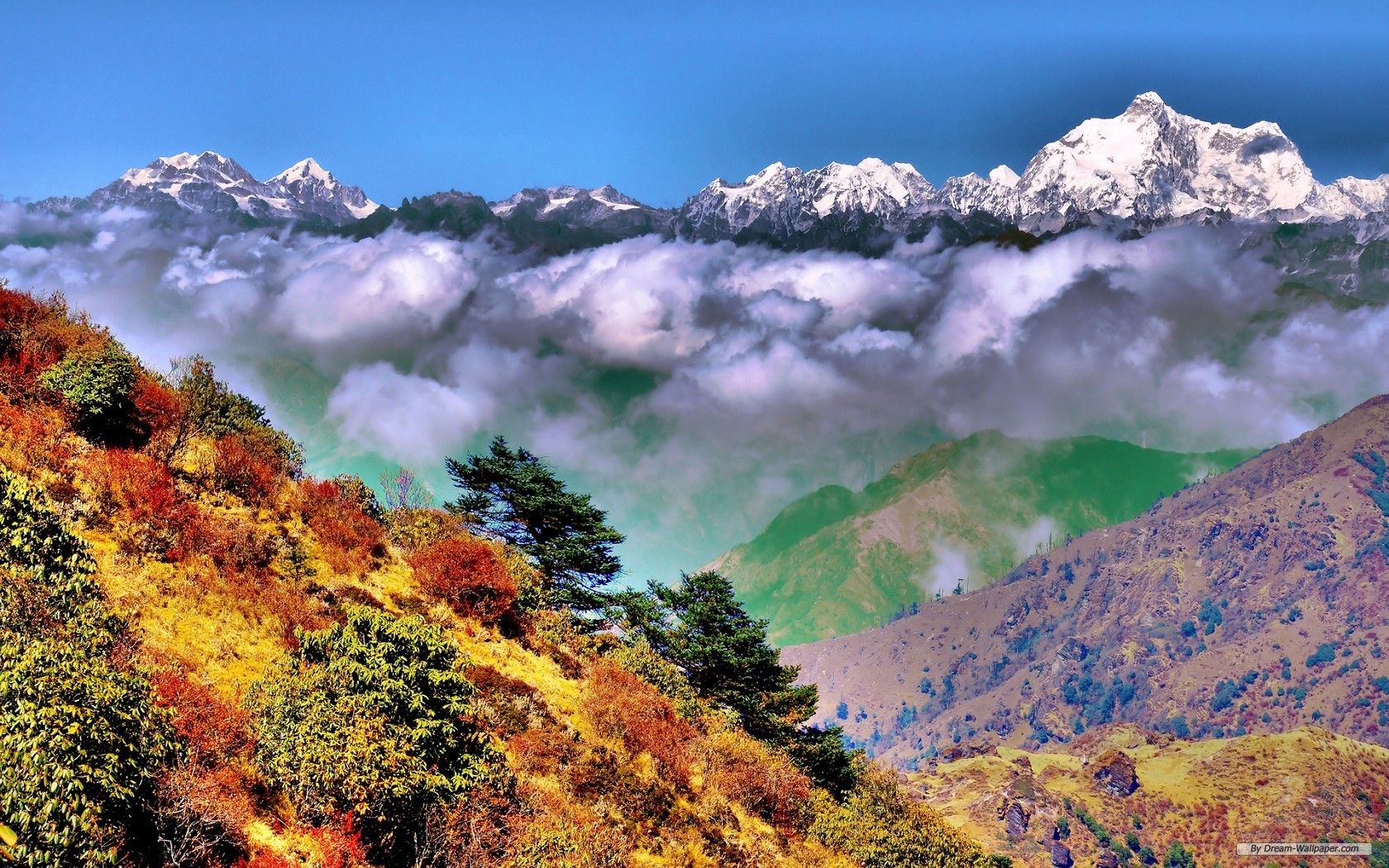 Download Wallpaper Sinhala, West Bengal, India, Himalayas Autumn Wallpaper & Background Download