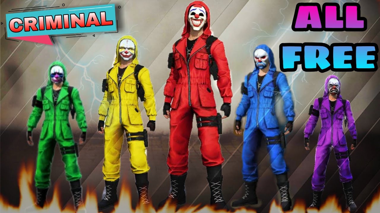 How to get Criminal Bundle In Free Fire❗Criminal Bundle Data Config File ❗All Criminal Bundle❗ Joker