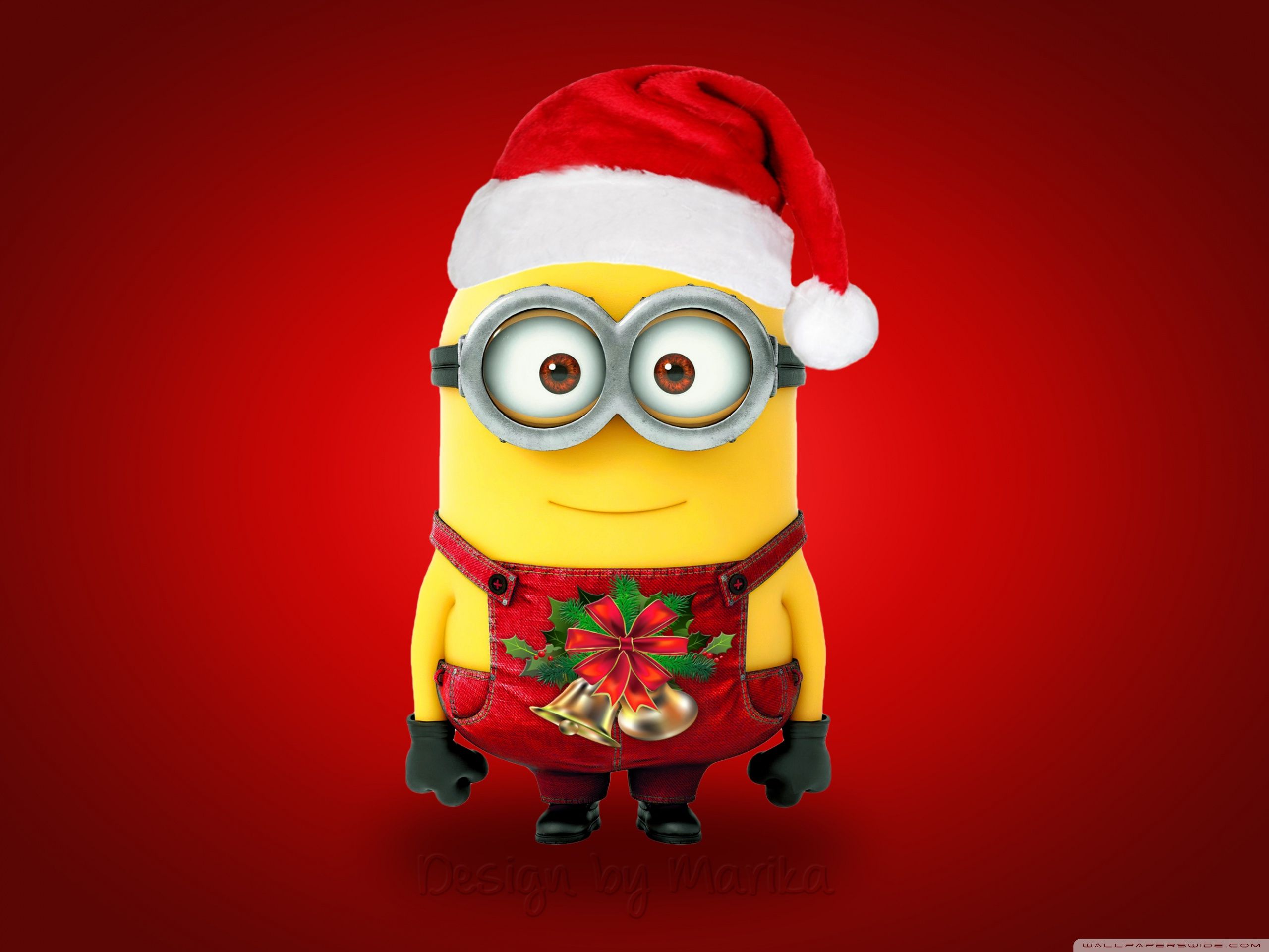 Merry Christmas Minions Ultra HD Desktop Background Wallpaper for 4K UHD TV, Widescreen & UltraWide Desktop & Laptop, Tablet