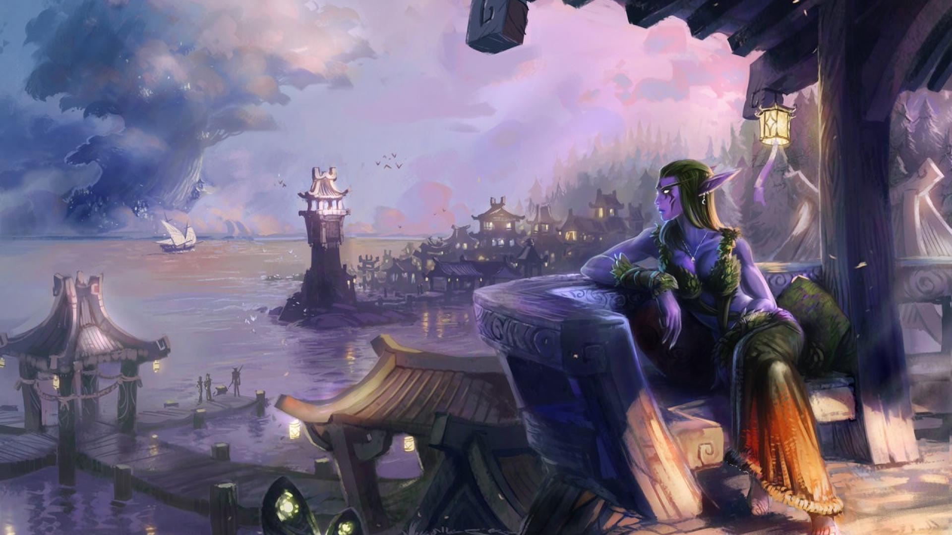 Night Elf Wallpaper HD. Elf Movie Wallpaper, Self Respect Wallpaper and Bookshelf Wallpaper