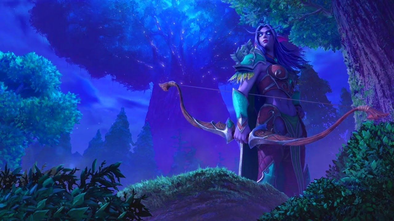 Night Elf Campaign Background. Reign of Chaos. Warcraft III Reforged