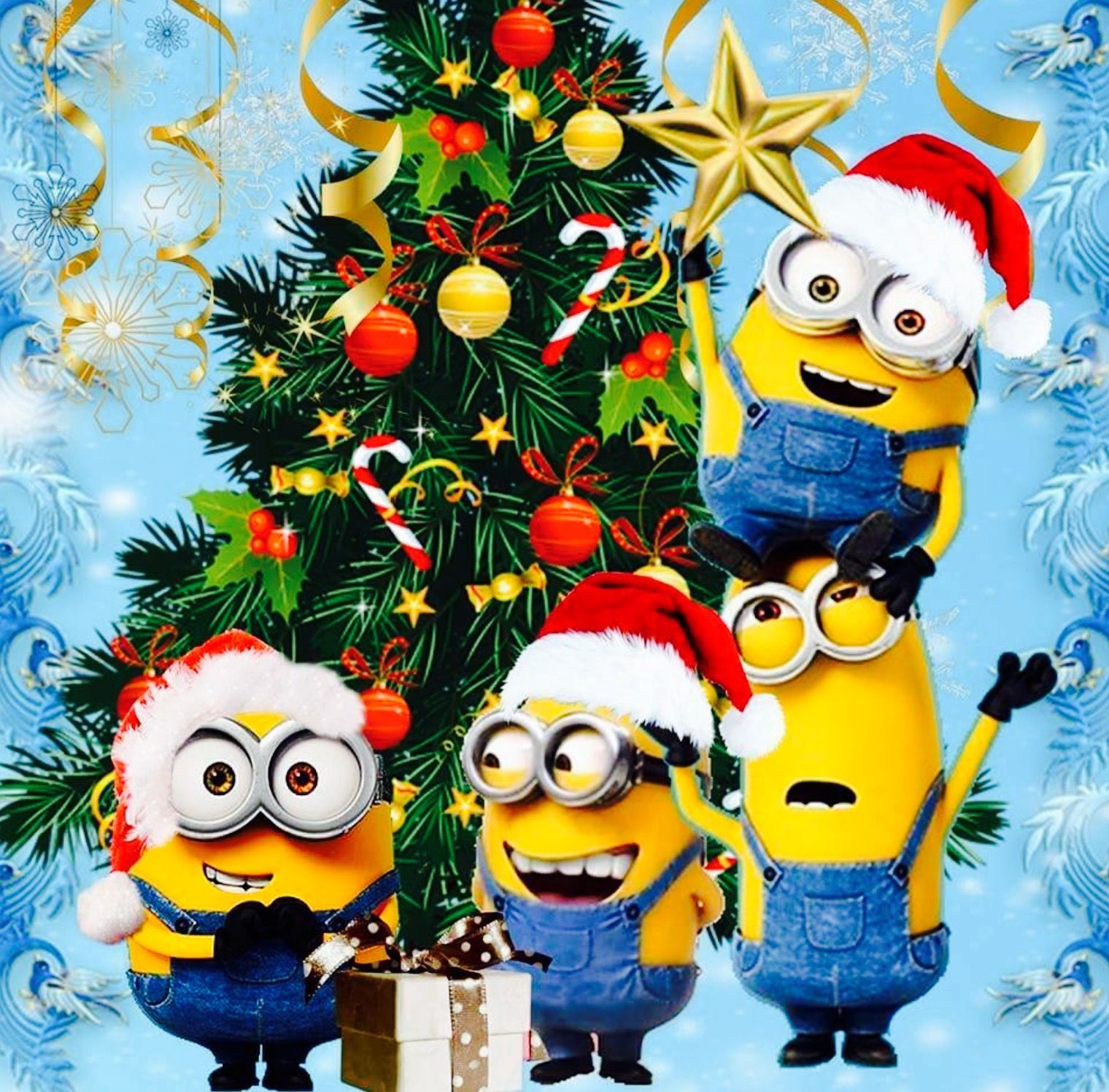 merry christmas minions wallpapers  wallpaper cave