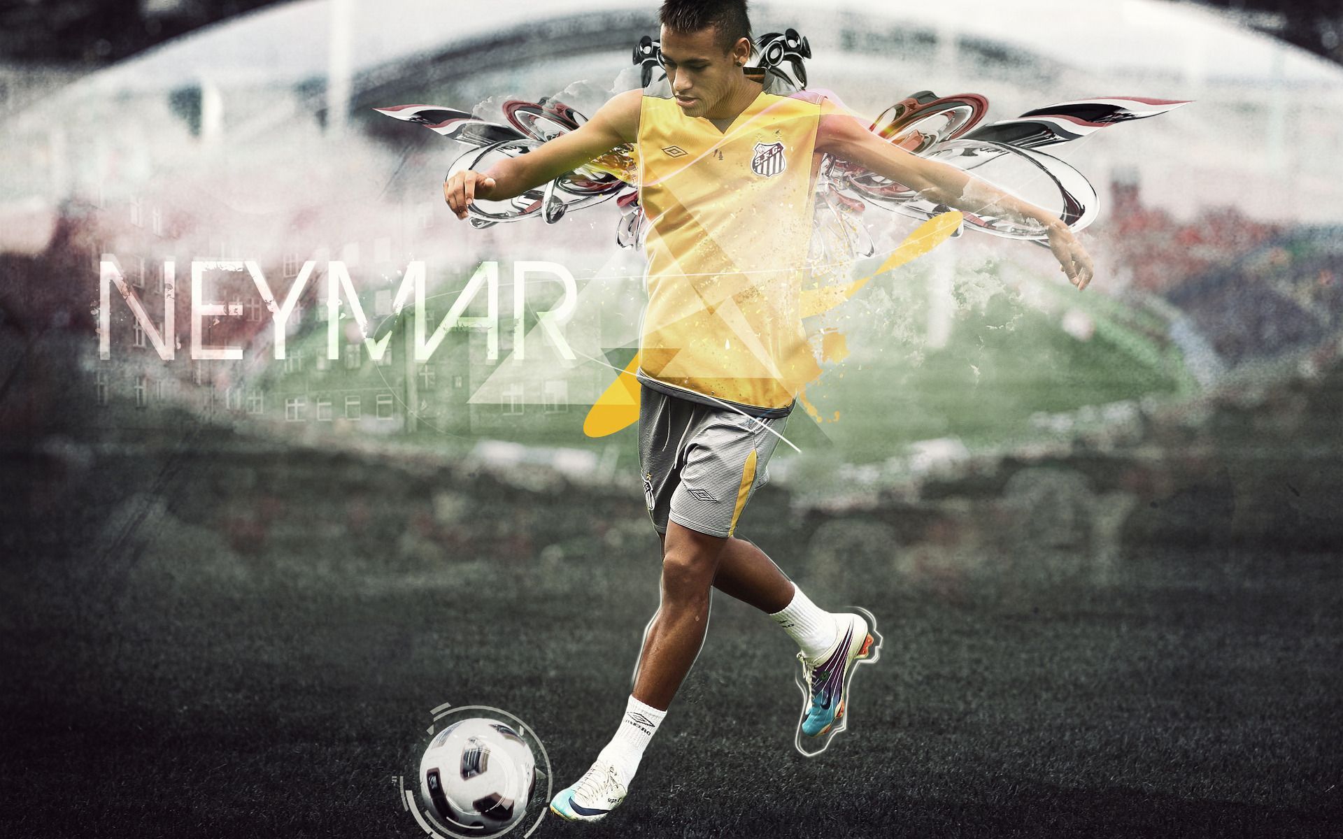 Neymar Wallpaper. Celebrate Brazil's Bright Soccer Future. Neymar, Pics, Soccer theme