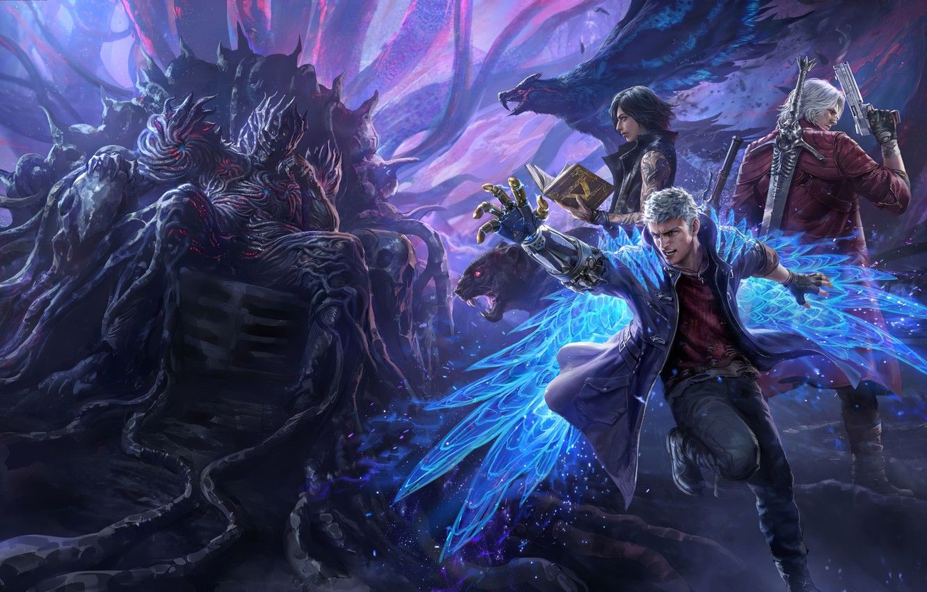 Wallpaper Dante, Nero, Devil May Cry, Devil May Cry - for desktop, section игры