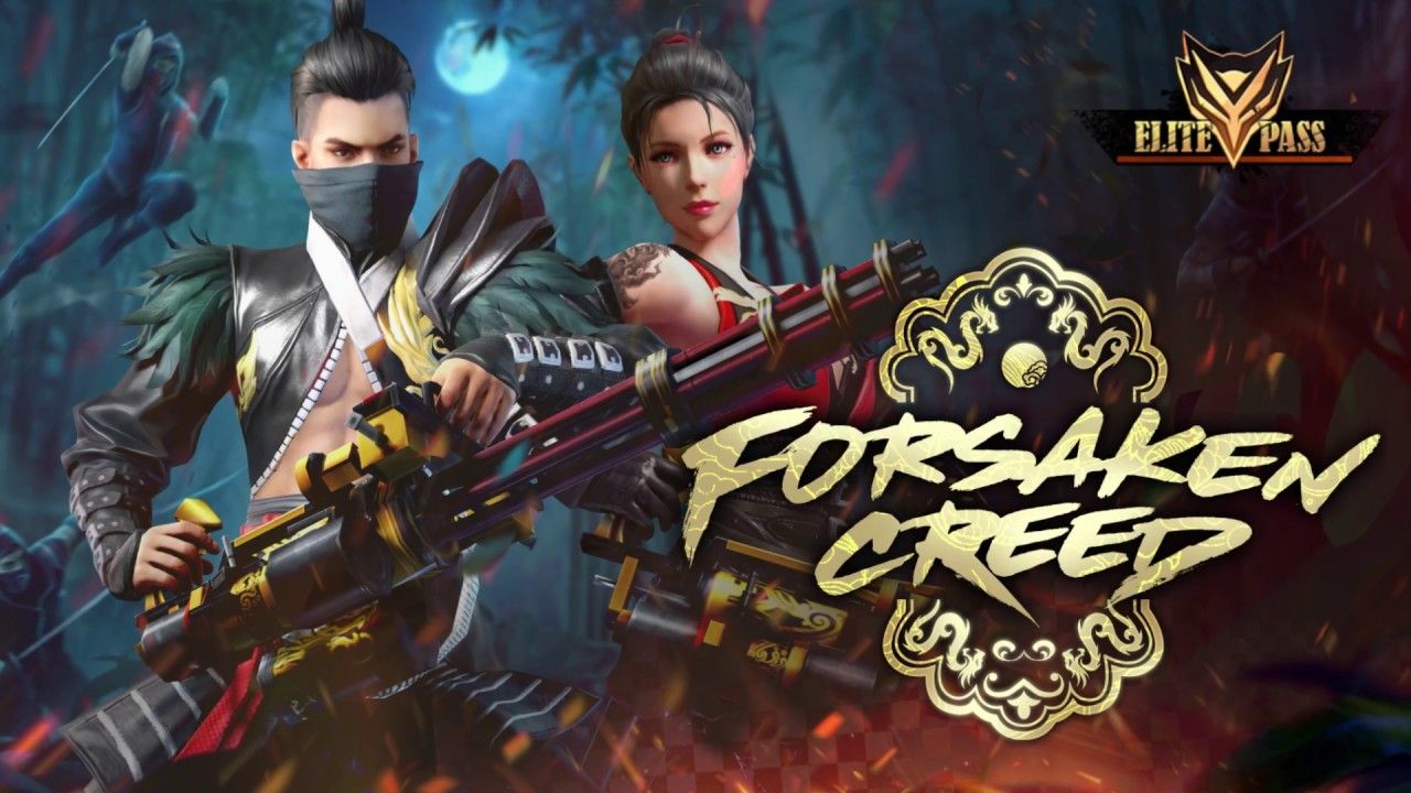 Garena Free Fire Forsaken Creed Elite Pass rewards detailed. GINX Esports TV