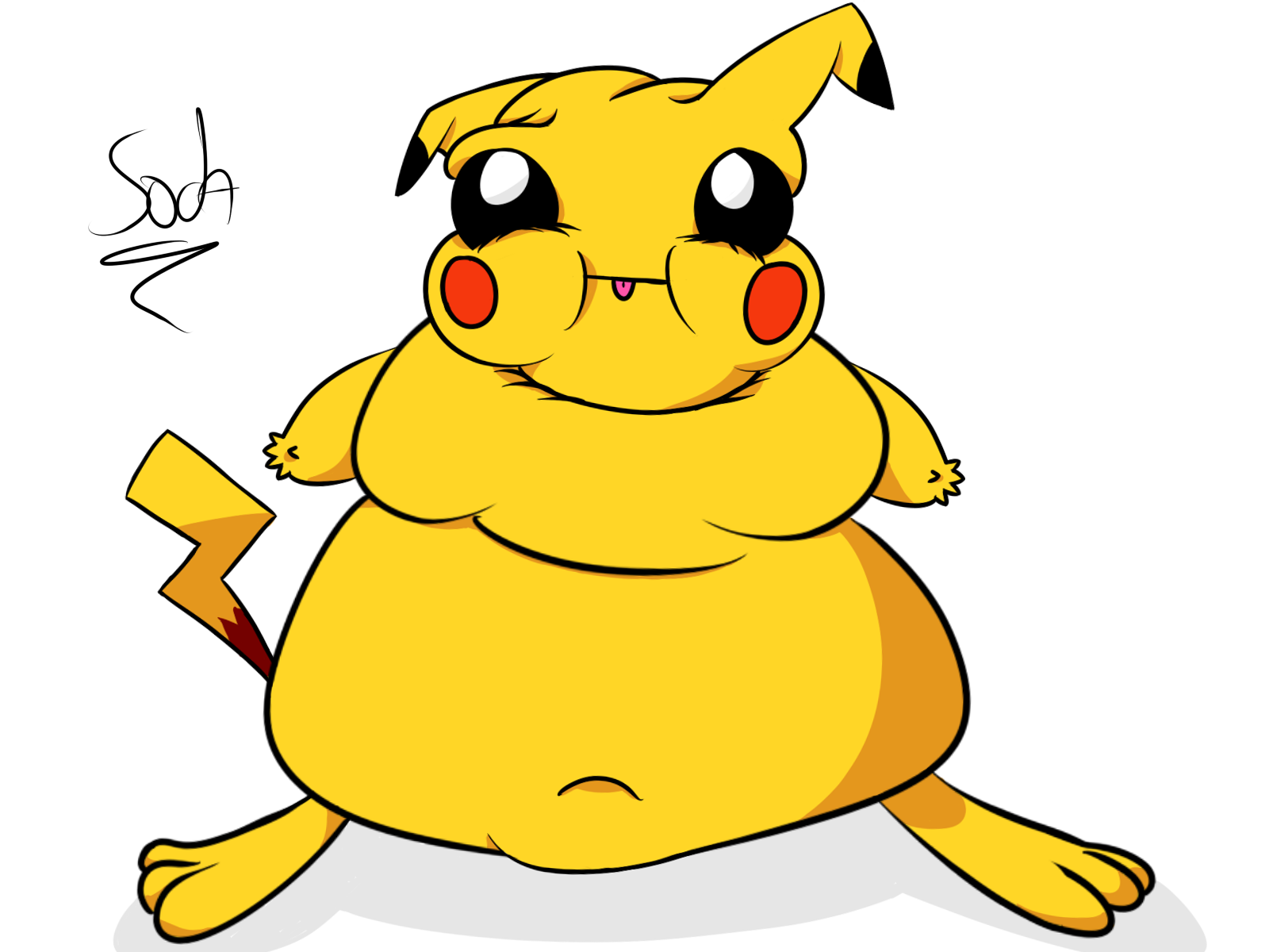 Fat Pikachu by SodaFueled on Newgrounds