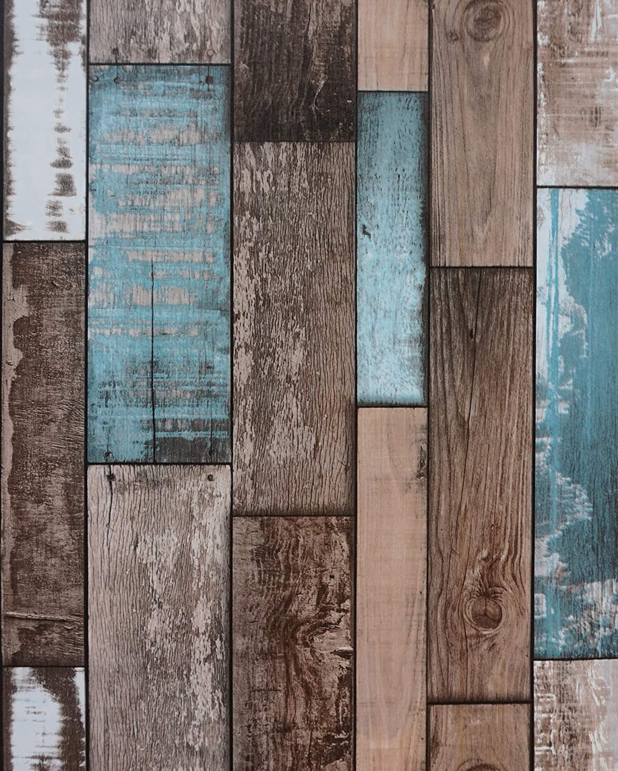16.4Ft Wood Plank Wallpaper Wood Wallpaper Stick and Peel Wood Paper Self Adhesive Wallpaper Removable Wallpaper Wood Look Wallpaper Rustic Vintage Reclaimed Distressed Wood Wallpaper Roll Faux 3D