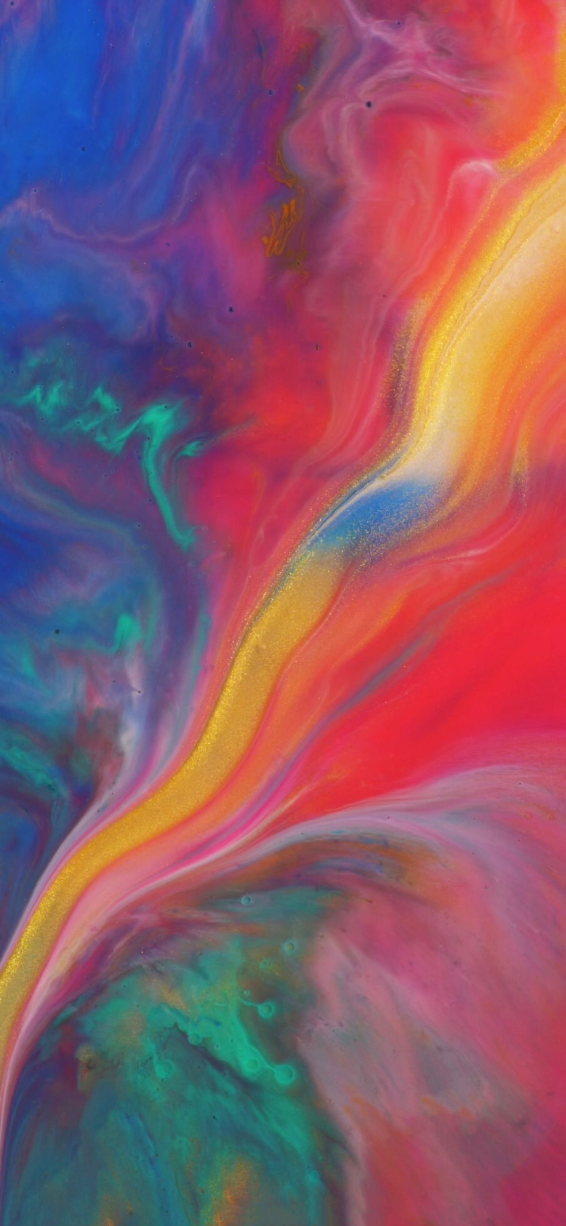 iPhone X Official Wallpaper Colors Mix
