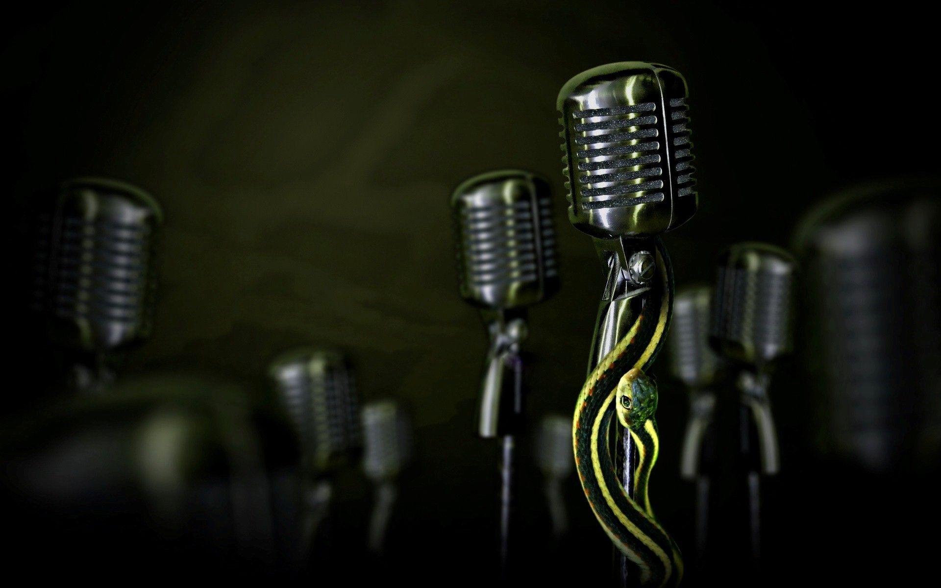 3D Microphone Wallpaper Free 3D Microphone Background