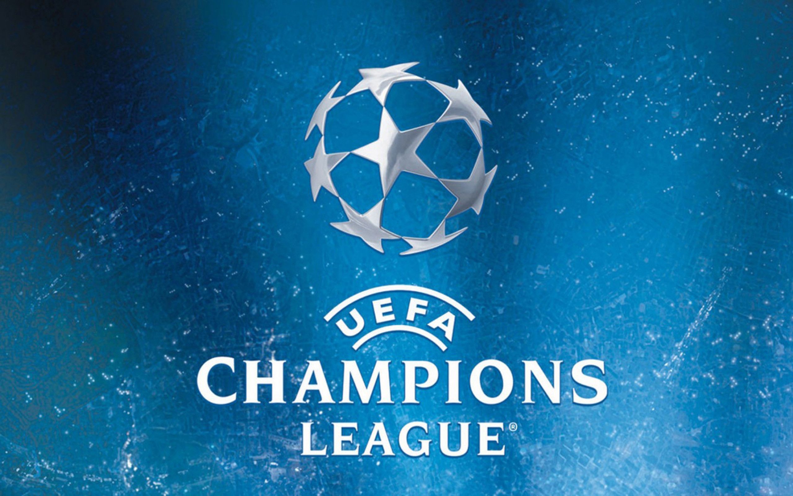Download wallpaper UEFA Champions League, logo, blue background, creative, UEFA for desktop with resolution 2560x1600. High Quality HD picture wallpaper