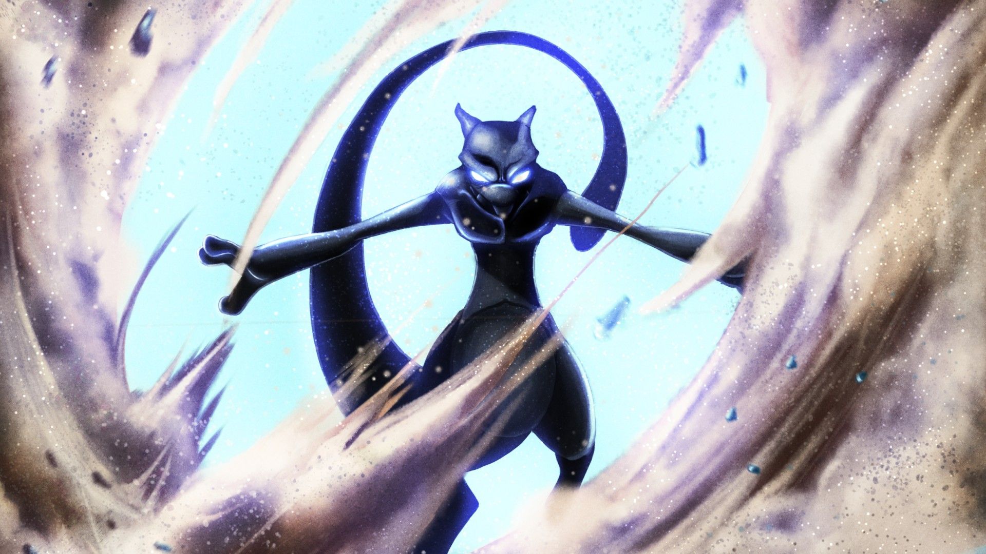 Beautiful Pokemon Mewtwo Wallpaper HD Download image