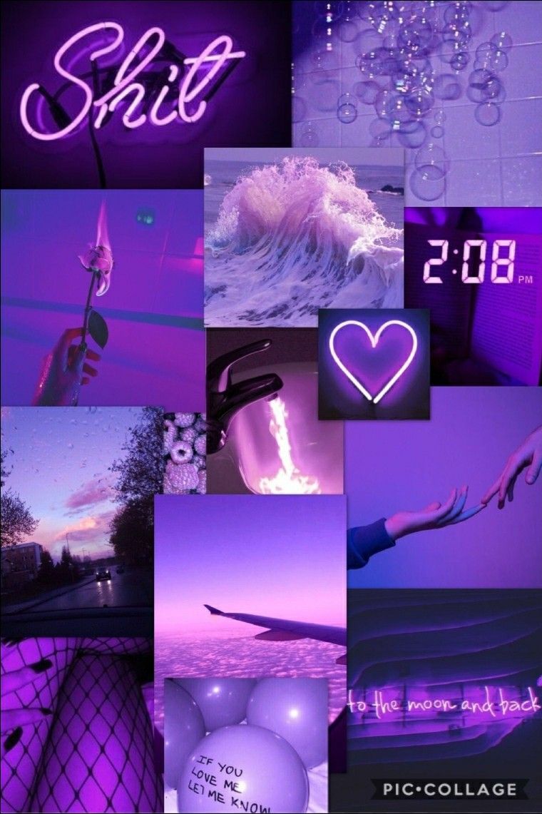 purple wallpaper baddie