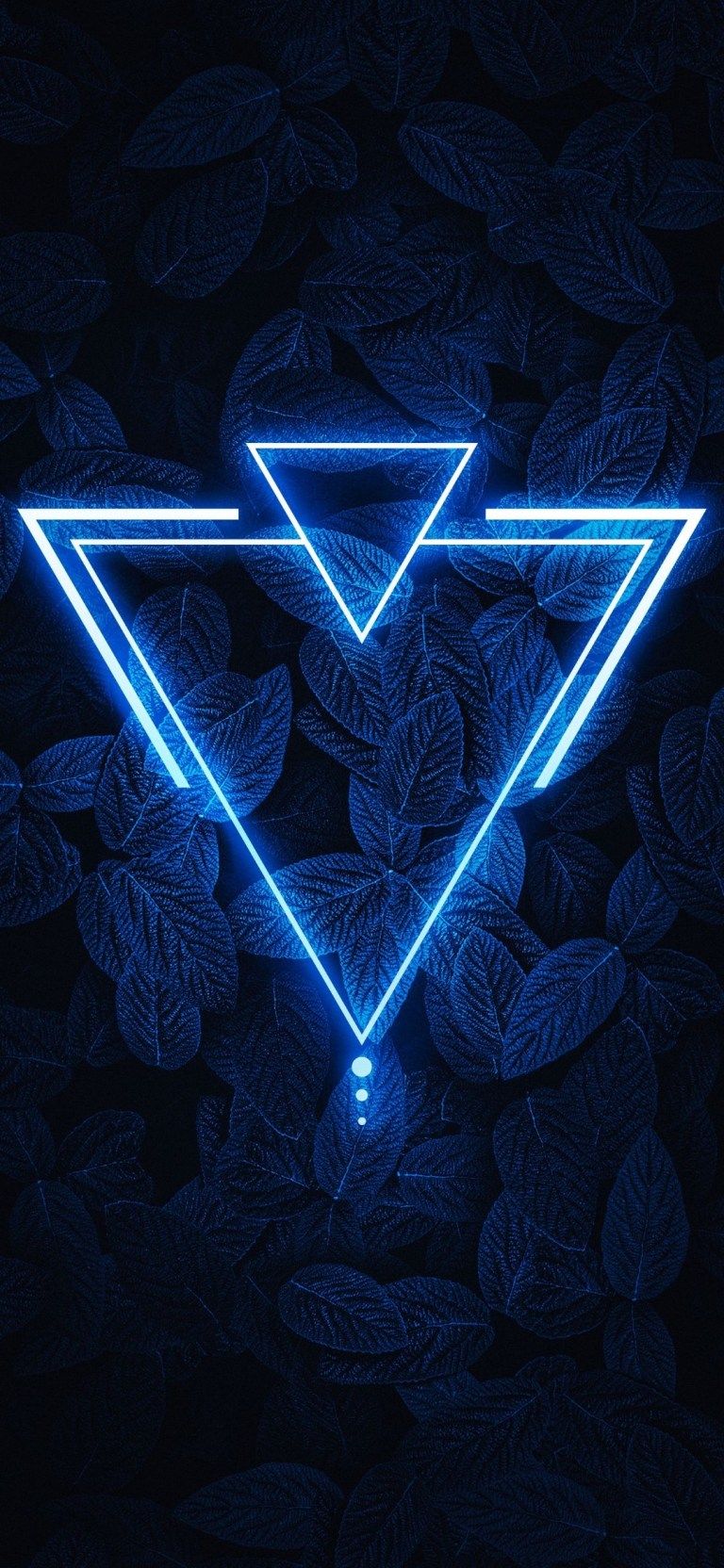 Neon Triangle Leaf Background for Samsung Galaxy S20 Ultra 5G