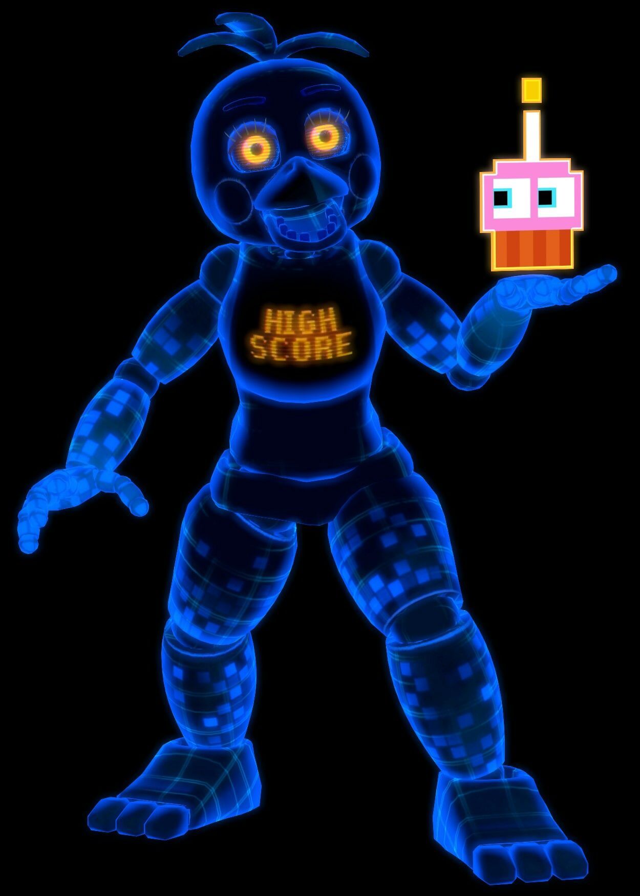 High score Toy chica. Fnaf, Fnaf night guards, Anime