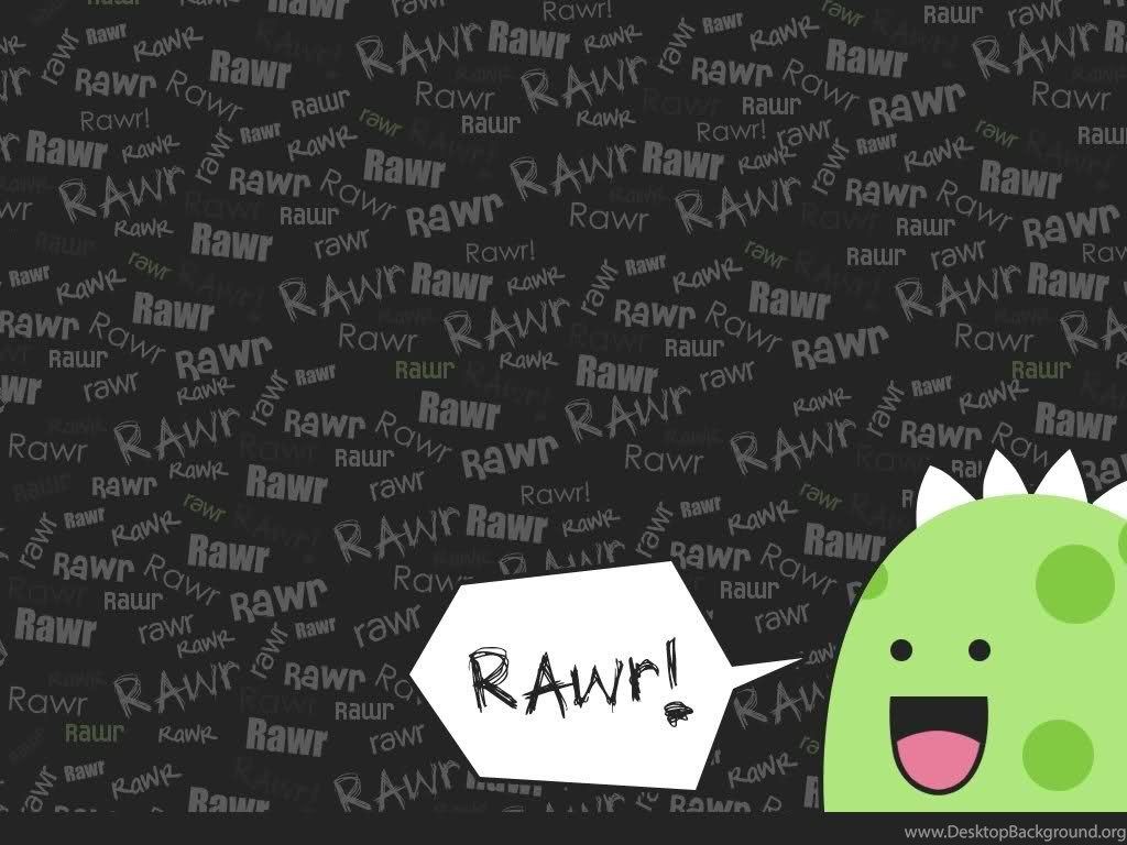 Download Rawr, Cute, Green, Background .com