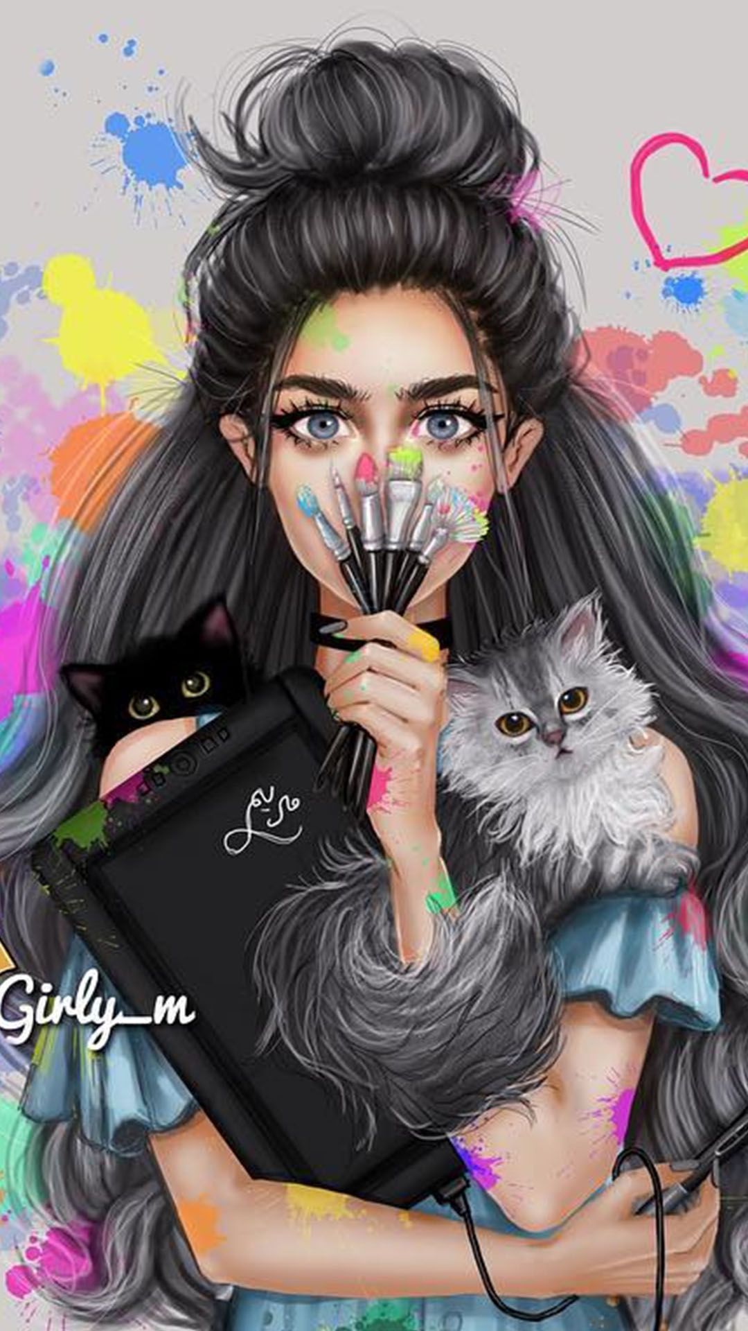 Downloaded From Wallpaper. App Id466993271. Thousands Of HD Wallpaper Just For You!. Girly Drawings, Girly Art, Sarra Art