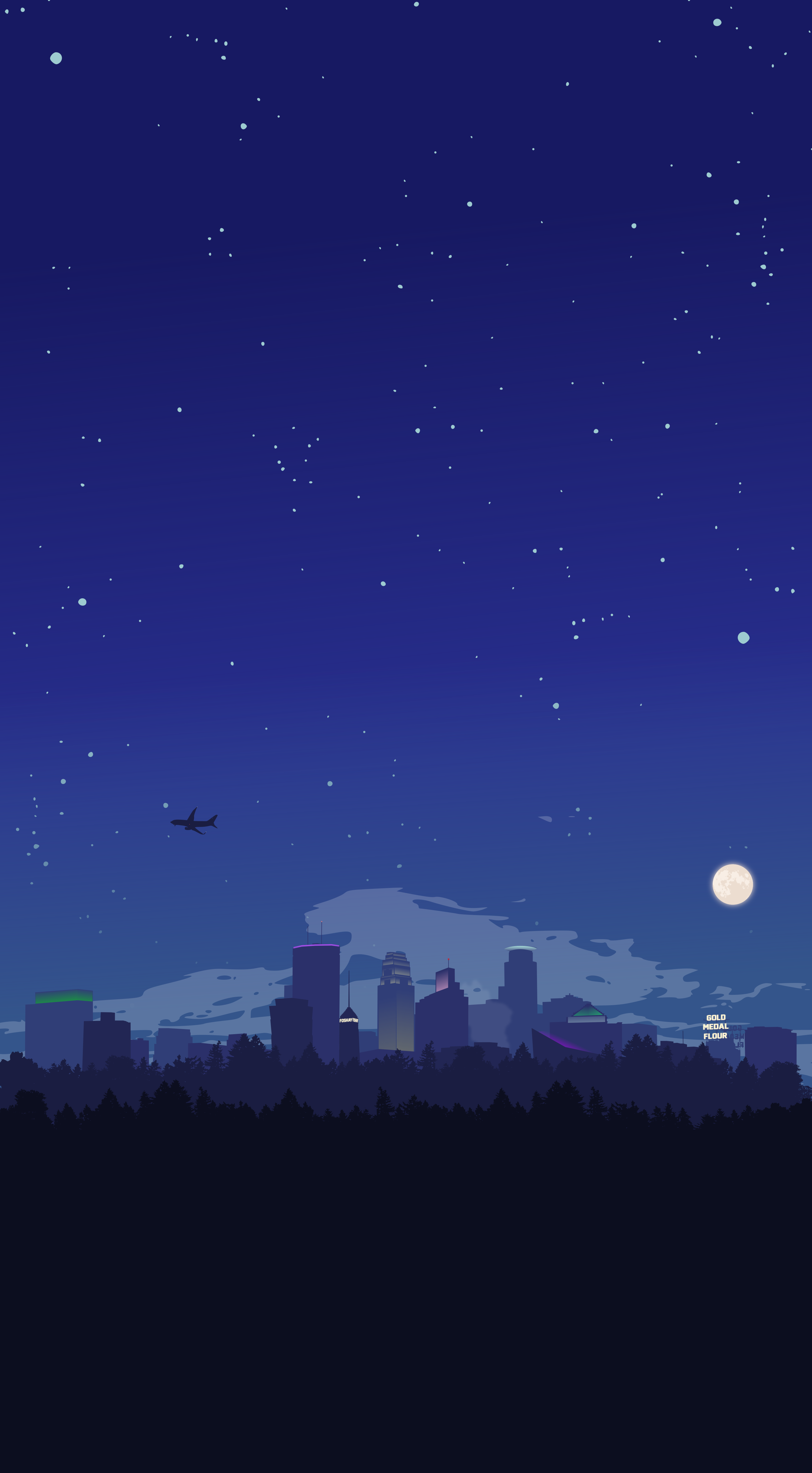Minneapolis at night [OC]. Scenery wallpaper, Anime scenery wallpaper, Art wallpaper iphone